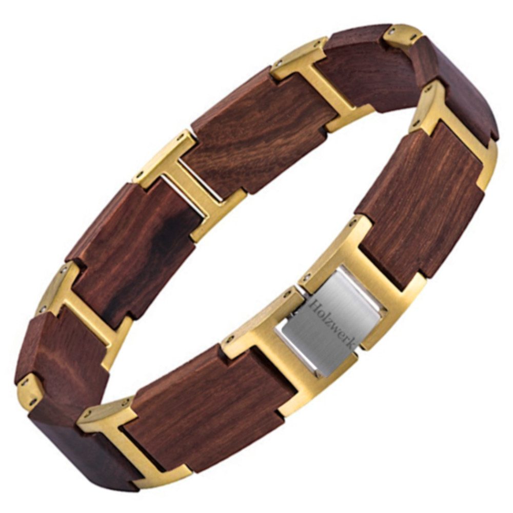 Holzwerk Gliederarmband Designer Holz Armband, Navaho Armkette, Holz Unikate inkl. Armbandkürzer, ideal als Geschenk