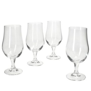 MamboCat Bierglas 4x Artisan Pilsglas 350ml Biergläser klar 0,35L aus Glas Biertulpe, Glas