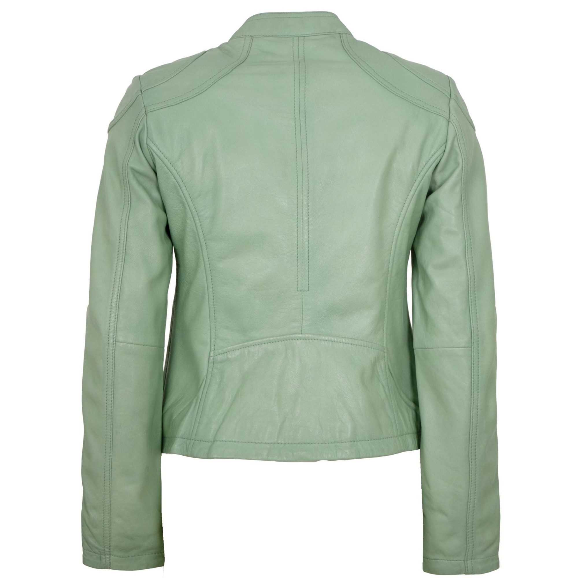 Jilani Lederjacke Imala-2 Jilani Collection - Damen Lederjacke Lammnappa hellgrün