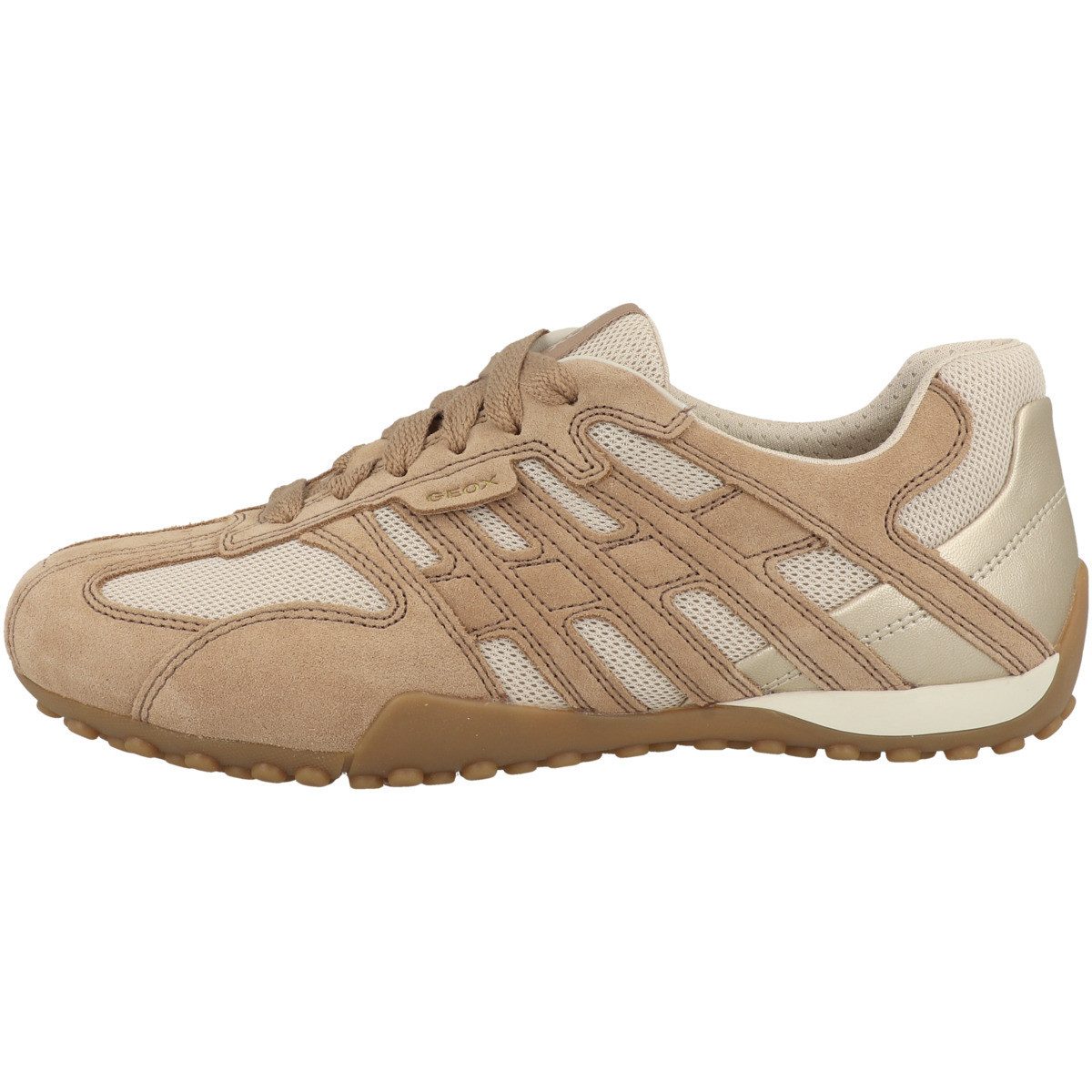 Geox D Snake Damen Sneaker Turnschuhe, Sportschuhe, Freizeitschuhe, Halbschuhe, Schnürschuhe