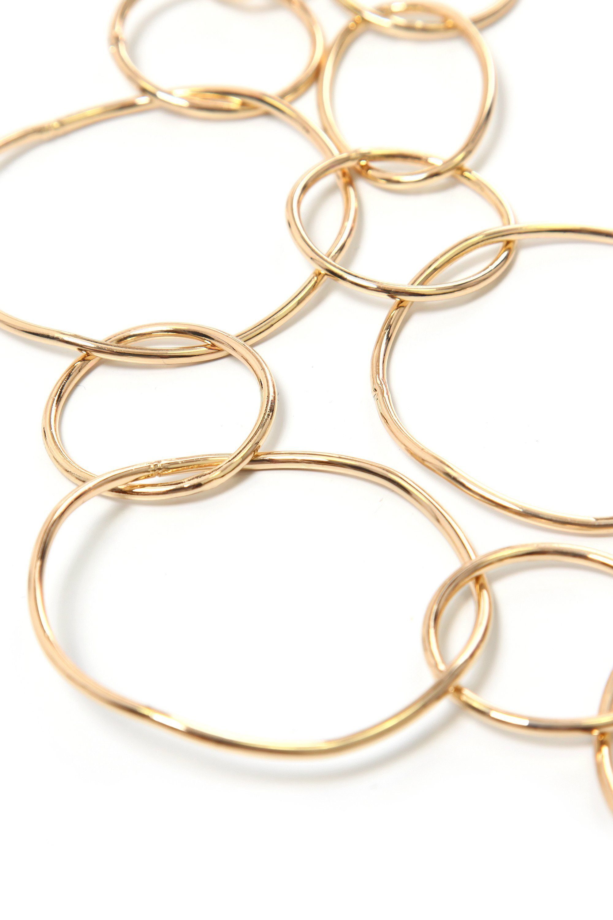 COLLEZIONE ALESSANDRO Lange Kette Eliza, mit großen Ringen