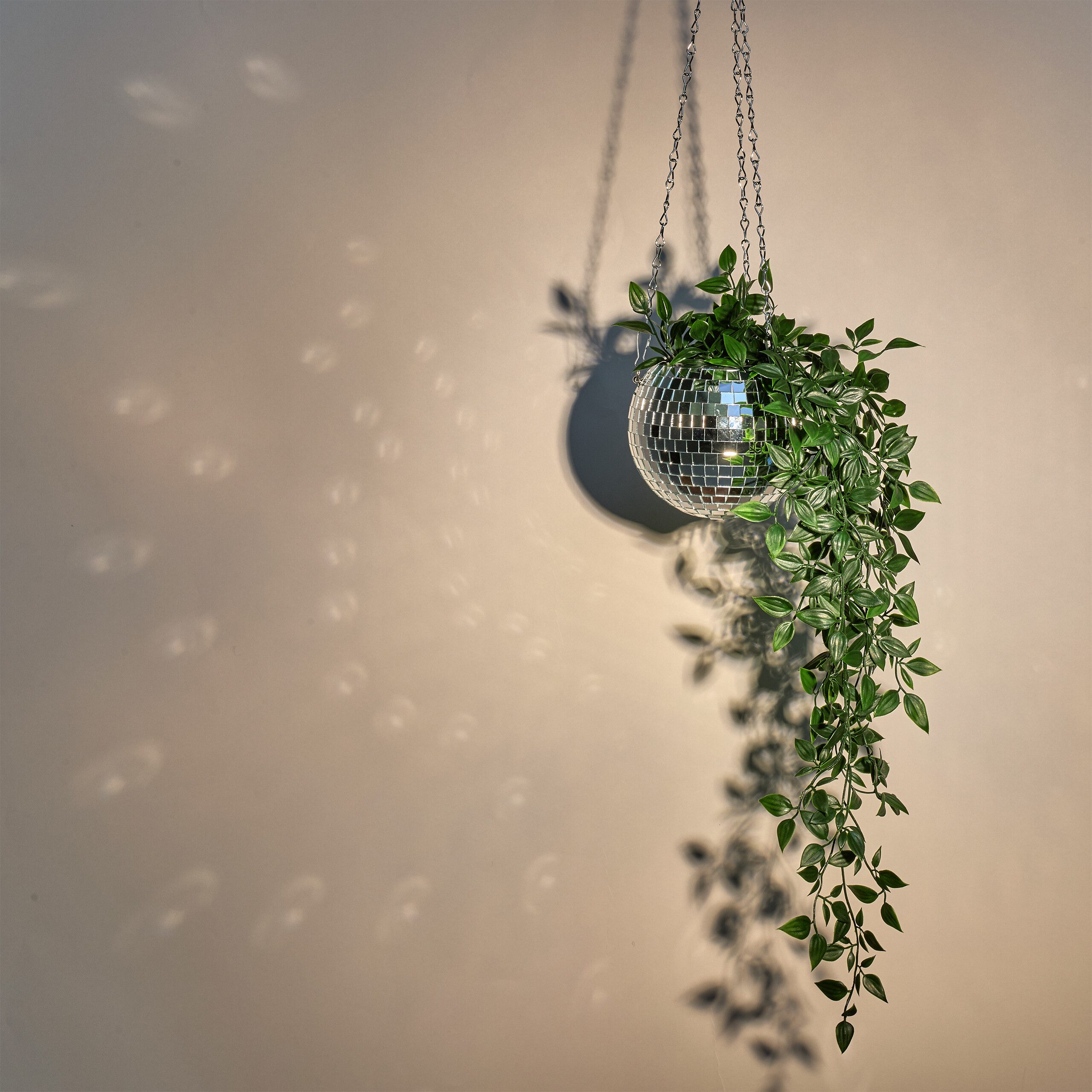 relaxdays Blumenampel Discokugel Pflanzentopf zum Aufhängen günstig online kaufen