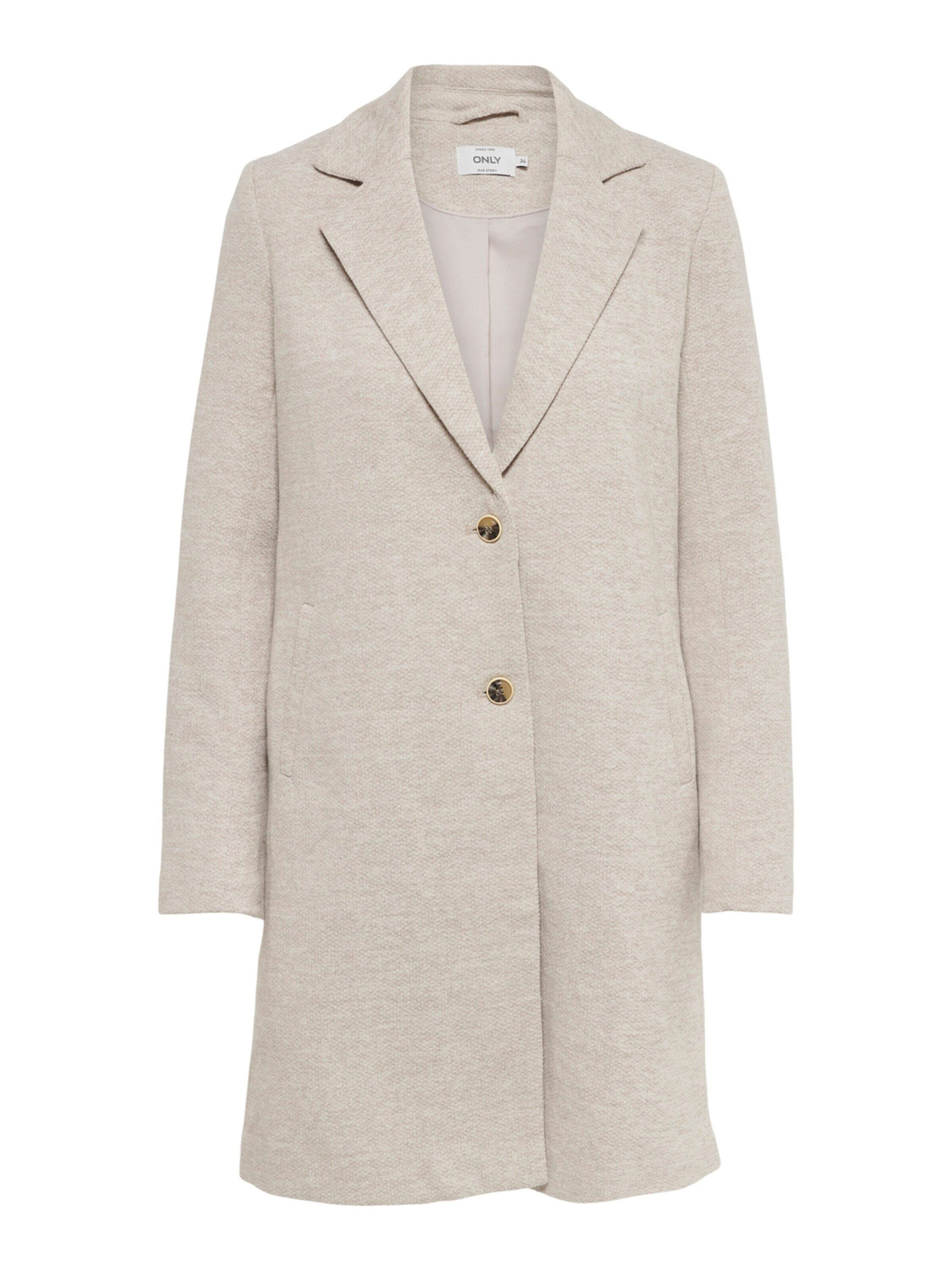 ONLY Onlcarrie Bonded Coat Otw Noos Ladies Coat (1-Pack), Woodsmoke Melange