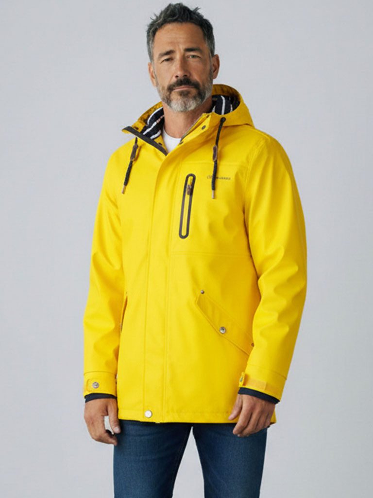 Dry Fashion Regenjacke Lübeck Herren Parka Lübeck mit verstellbarer Kapuze - wasserdicht & winddicht