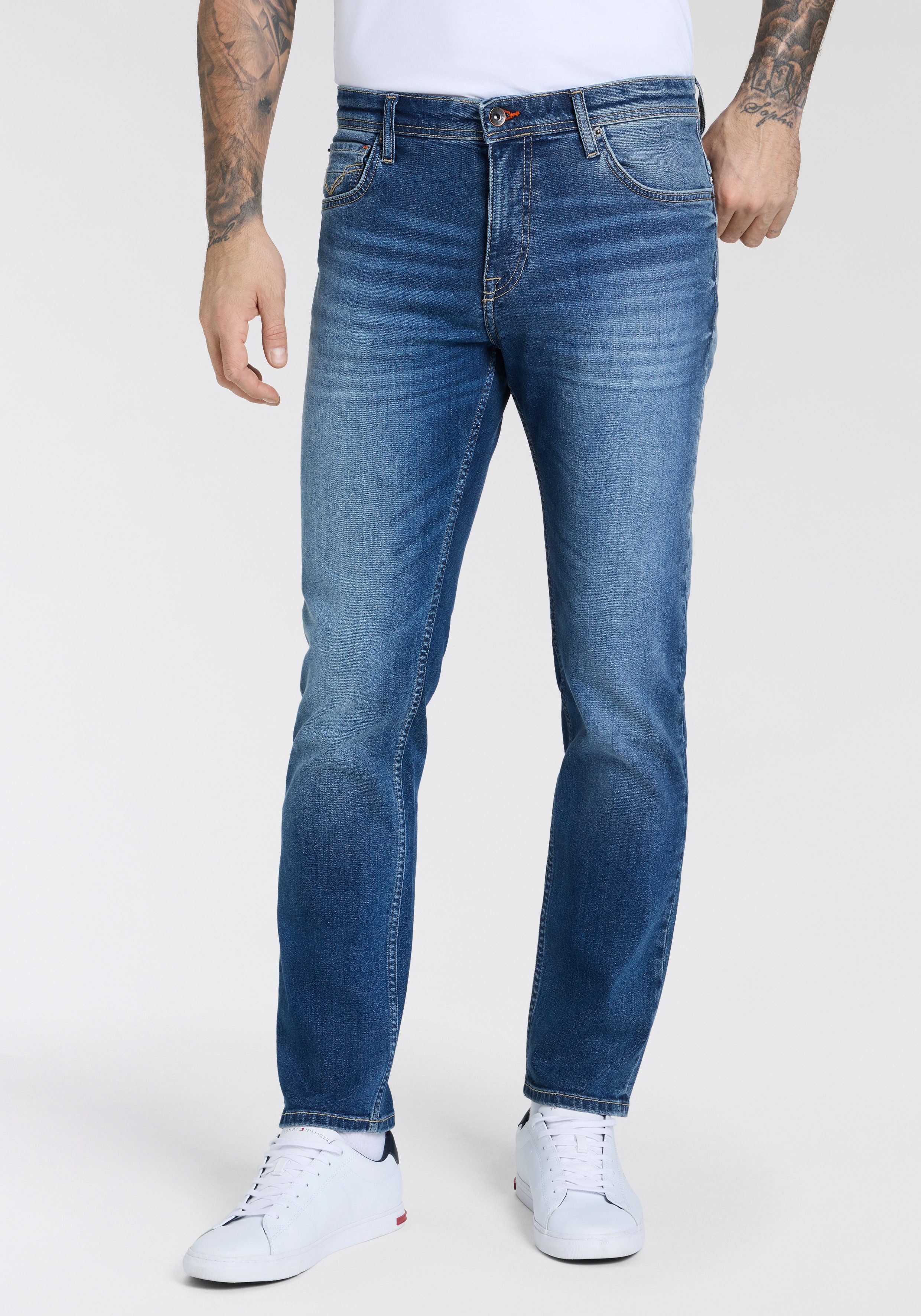 H.I.S Straight-Jeans NEW DALE gerades Bein, mit Used-Effekten, niedrige Leibhöhe