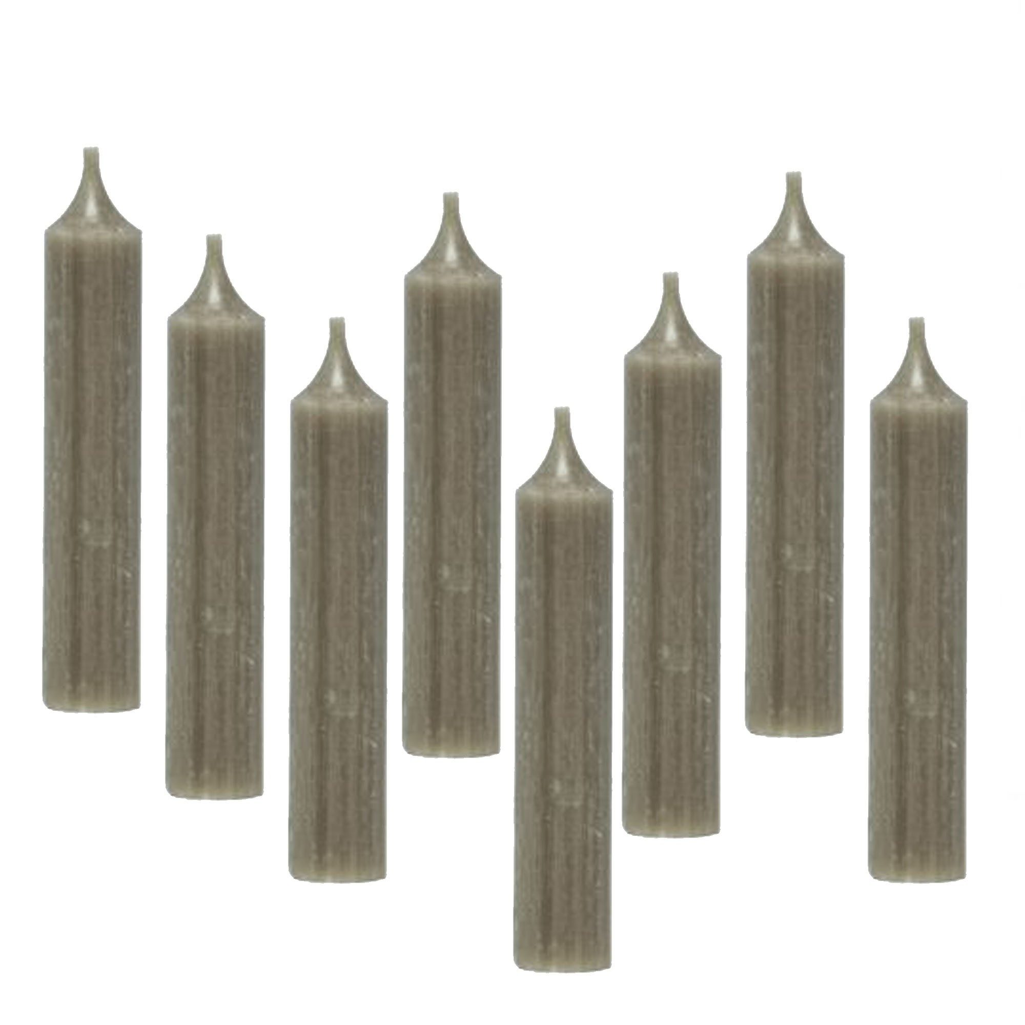 Tafelkerze Kerzen 8er Set Tafelkerze 2x12 taupe