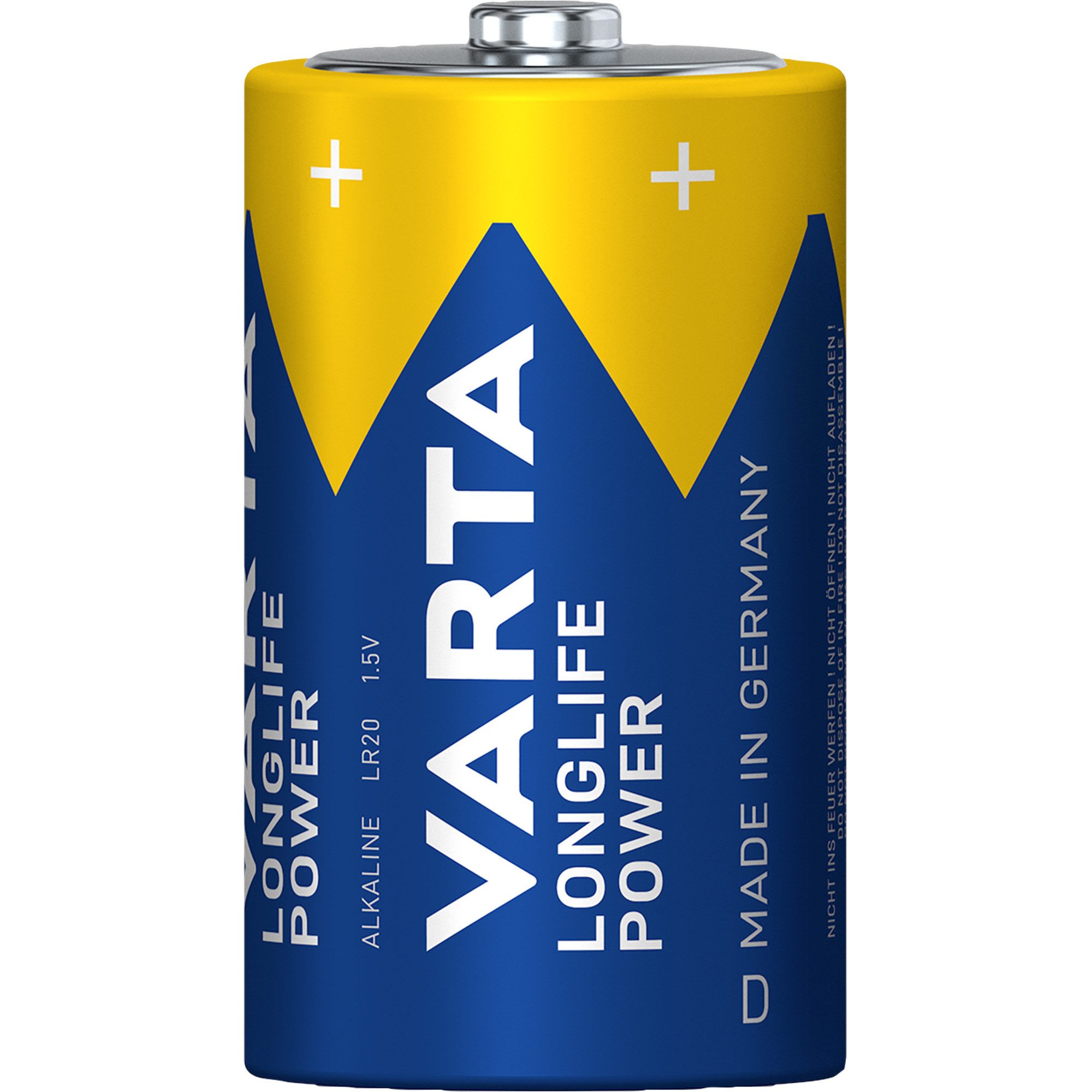 VARTA VARTA Longlife Power Batterie LR20, D (Mono), (4 Batterie