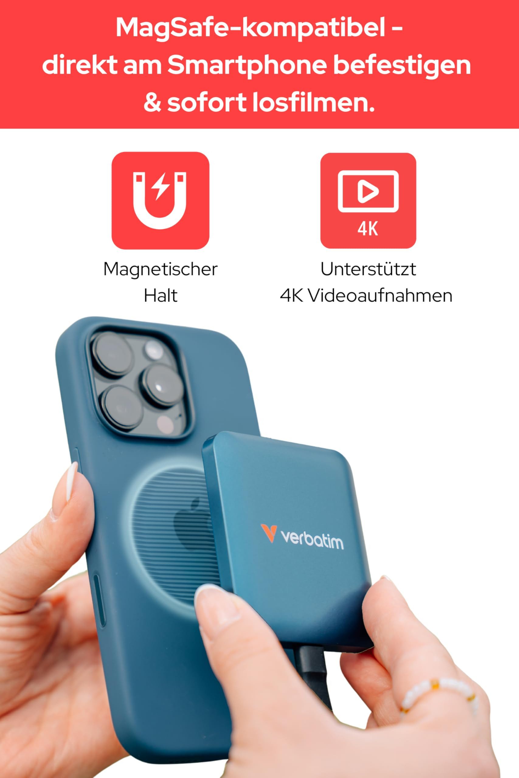 Verbatim Verbatim VER SnapBack SSD 1TB Mocha HDD-Festplatte, 1TB Portable SSD mit robustem Design