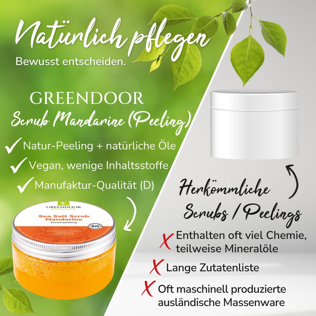 GREENDOOR Körperpeeling Sea Salt Scrub Mandarine