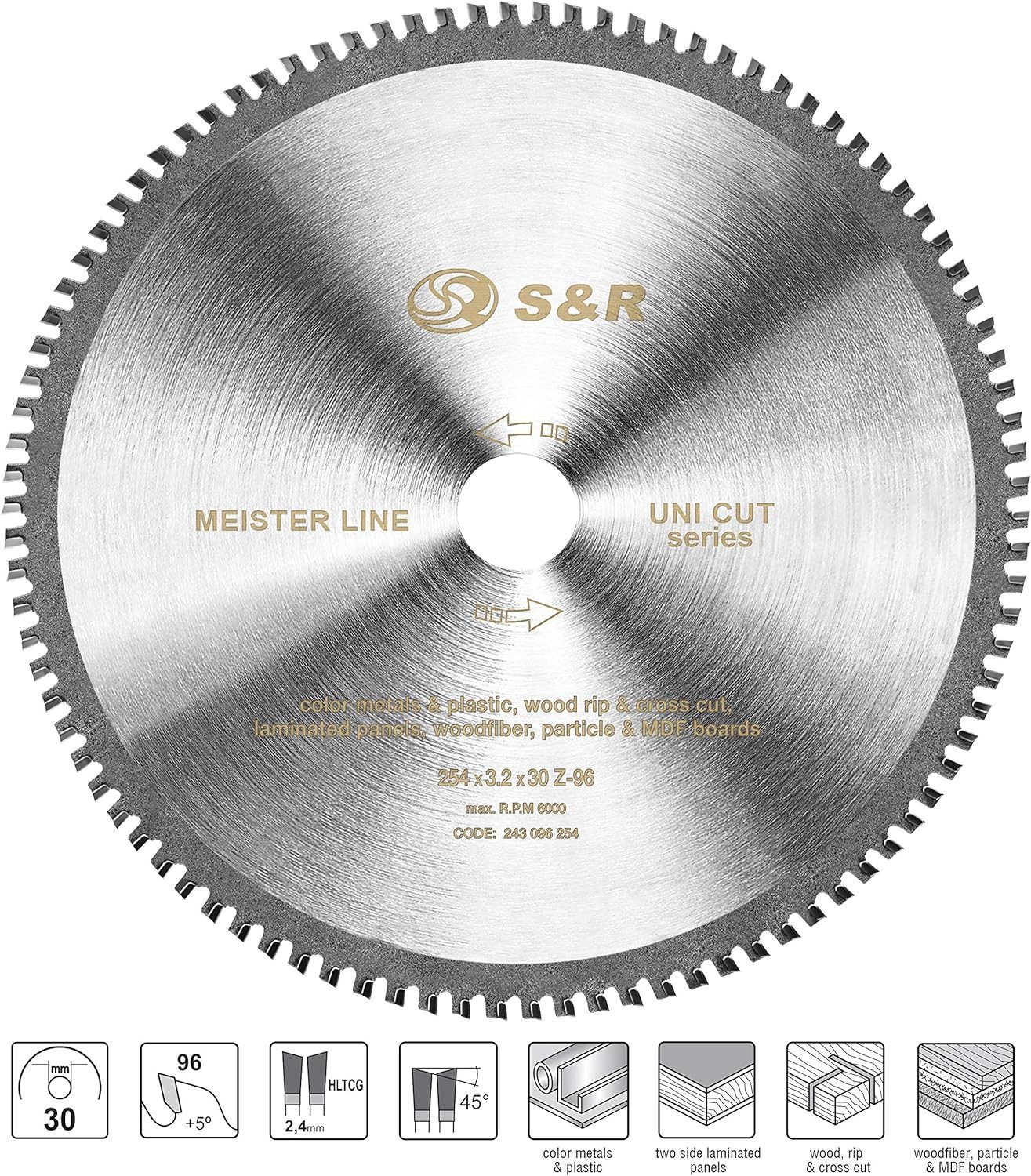 S&R Kreissägeblatt 254 x 30 x günstig online kaufen