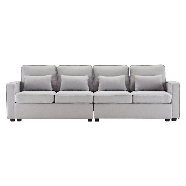 MAGOWA Sofa MAGO 4-Sitzer Sofa mit Armlehnentaschen & Kissen – modern & sch günstig online kaufen