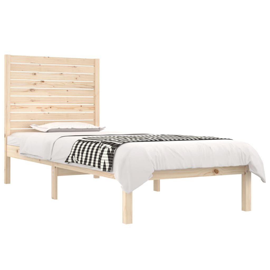 vidaXL Bettgestell, Massivholzbett 75x190 cm günstig online kaufen