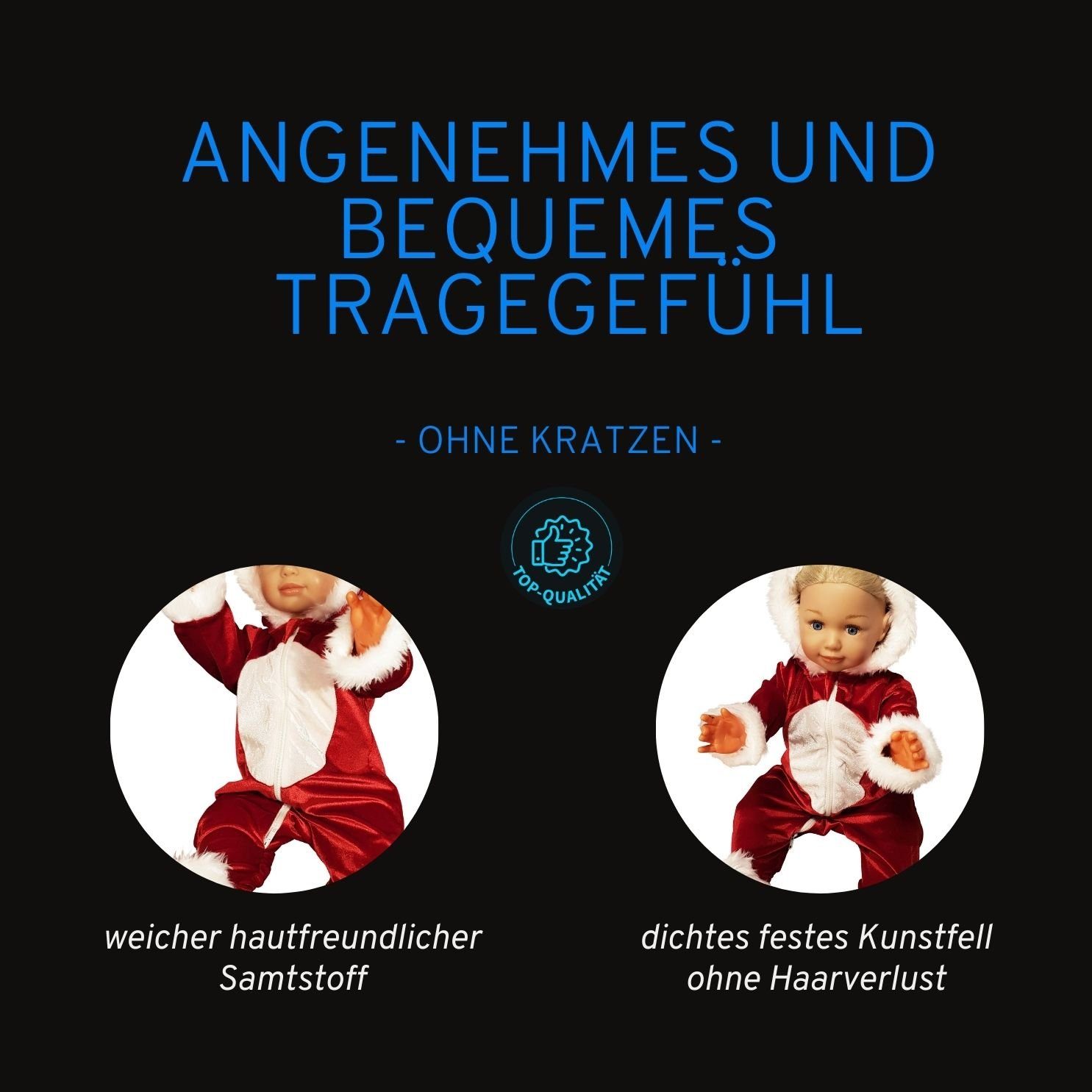 Weihnachtsanzug Strampler Weihnachtsoverall Weihnachtsfotos/ Kapuze/ Zwillinge im Weihnachtsoutfit/ Weihnachtsgeschenk/ mit Berlinsel / Weihnachtsdesign