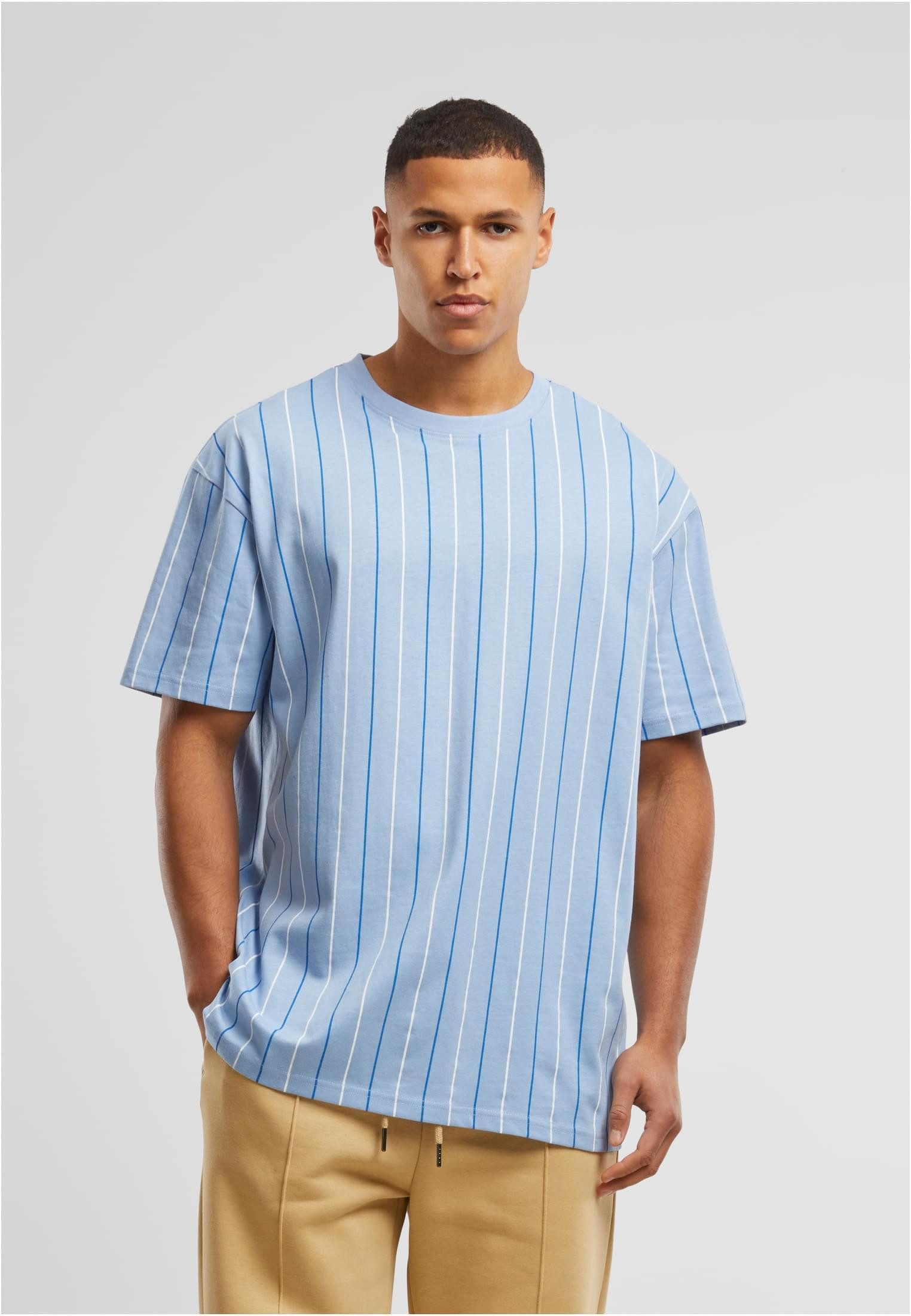 Rundhalsshirt Printed Pinstripe Tee Herren T-Shirt