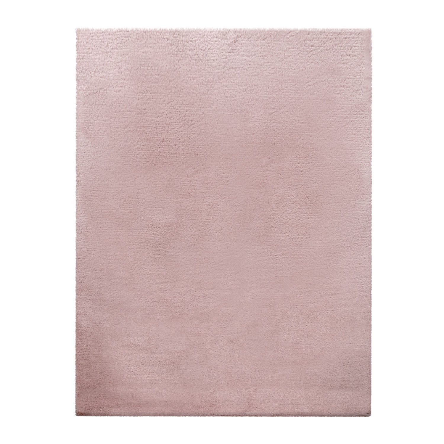 TT Home Teppich Diele, Esszimmer, Flur, Kinderzimmer, Schlafzimmer, Wohnzimmer, Quadrat, Höhe: 26 mm, Hochflor Teppich Schlafzimmer Kunstfell Flauschig Kaninchenfell Imitat