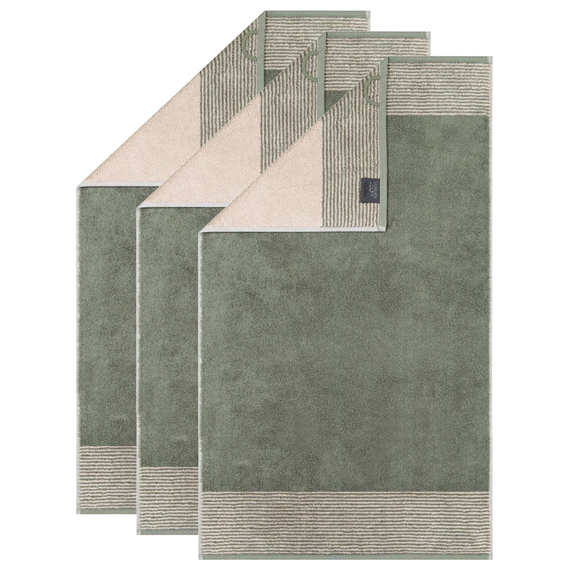 Cawö Gästehandtücher Unisex Gästetuch 3er Pack günstig online kaufen