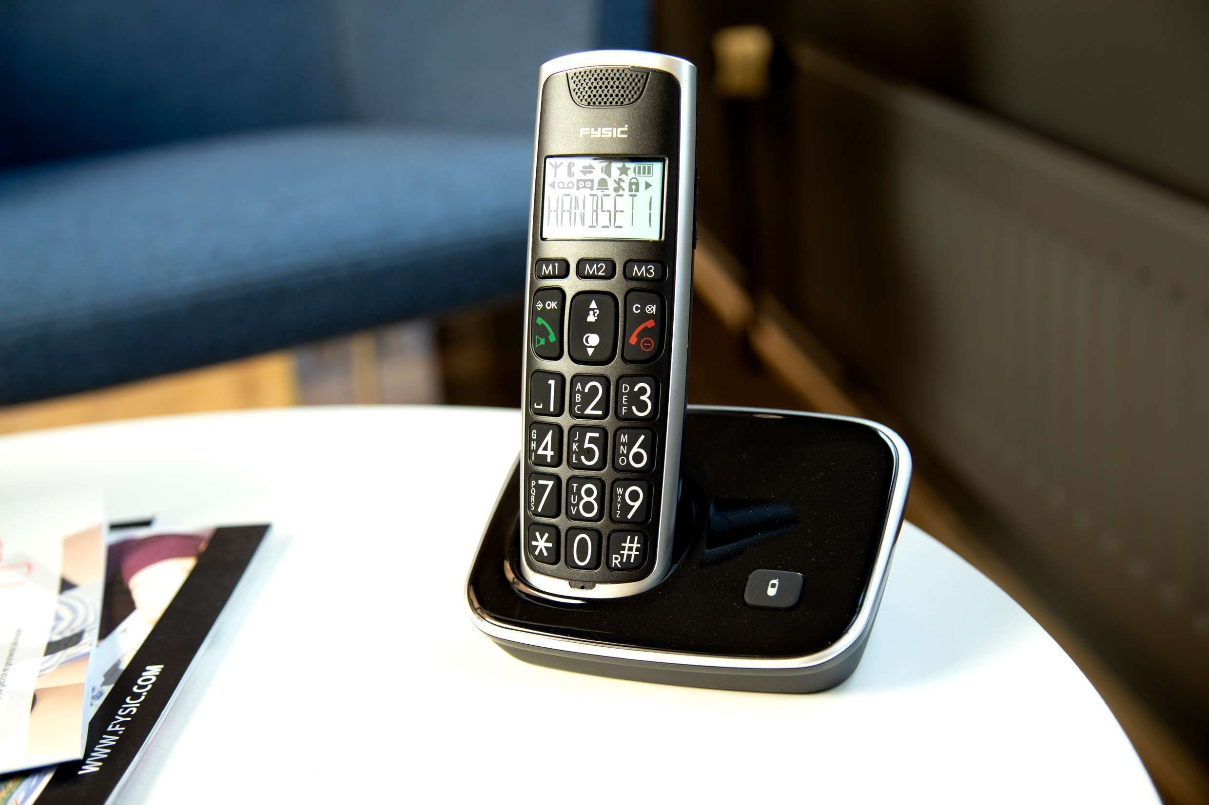 Fysic FX-6020 DECT-Telefon Schnurloses großes große (Mobilteile: Tasten, Hörgerätkompatibel, 2, Display)