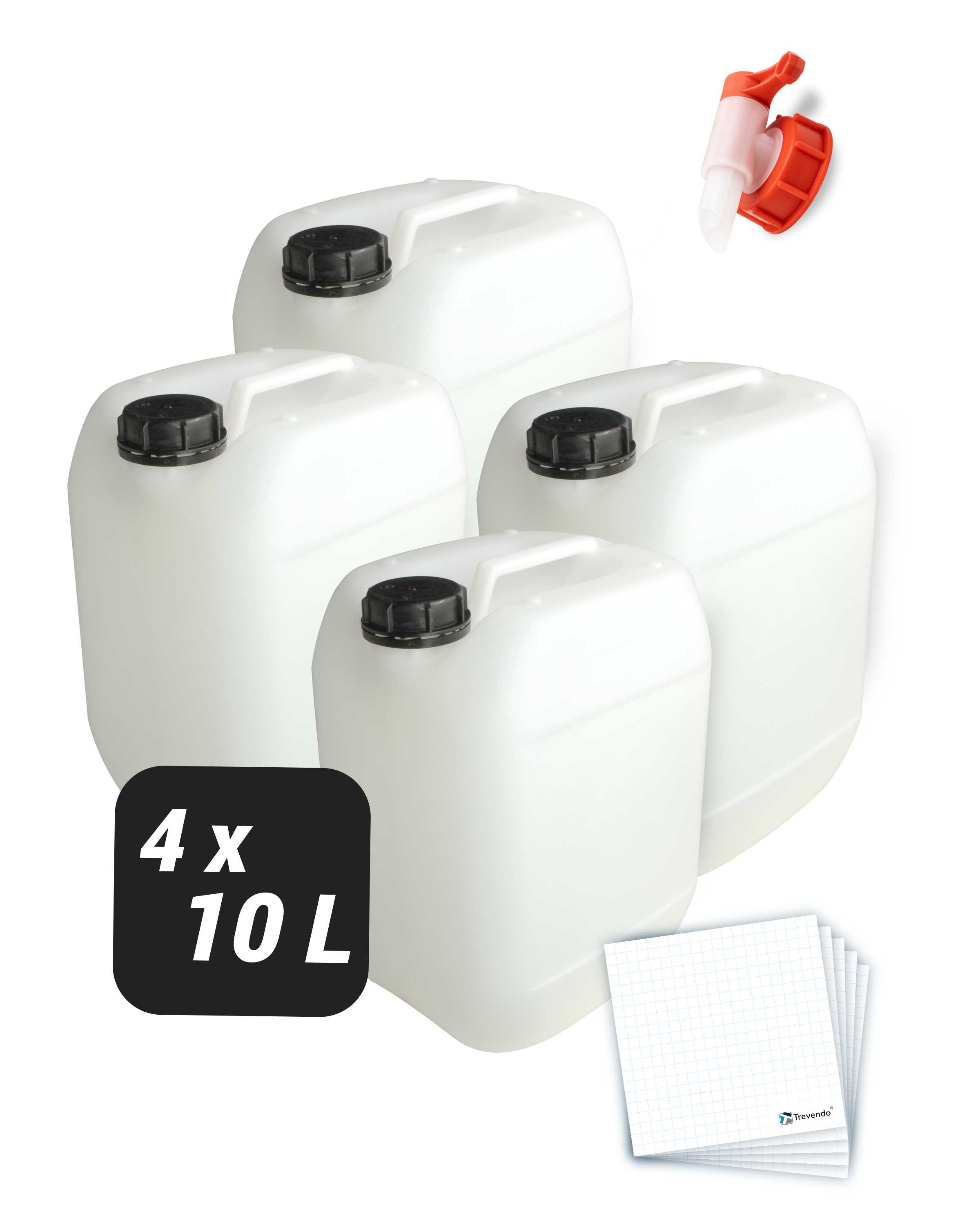 Kanister 4er Set Kanister - lebensmittelecht - 10 Liter