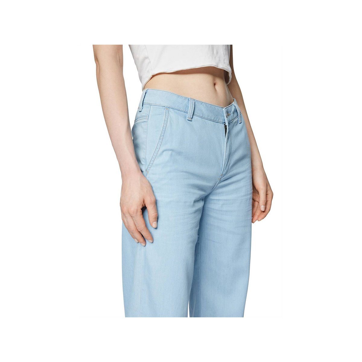 5-Pocket-Jeans Mavi (1-tlg) hell-blau