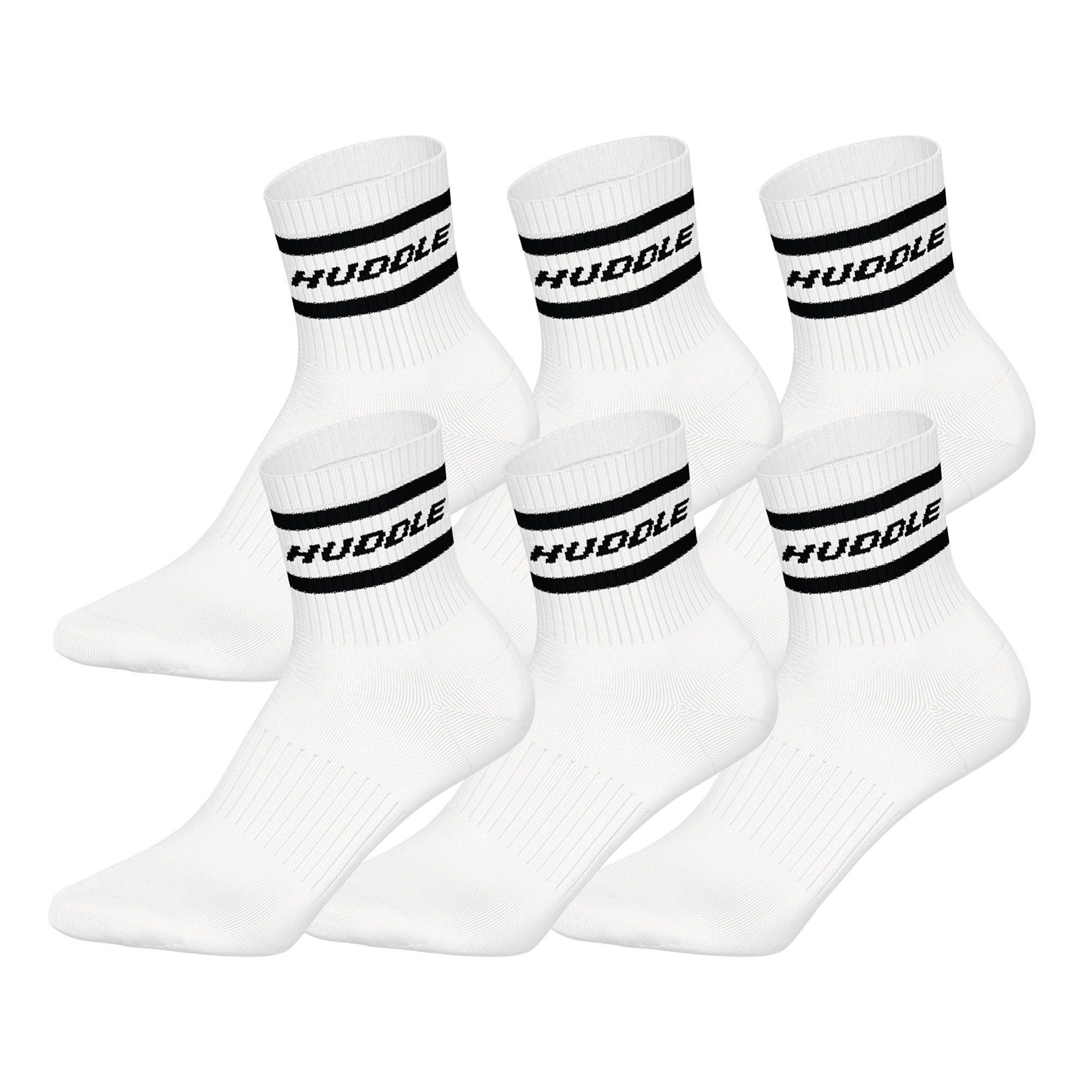 HUDDLE Kurzsocken Unisex Socken 6er Pack Polyester (Packung, 6er Pack)