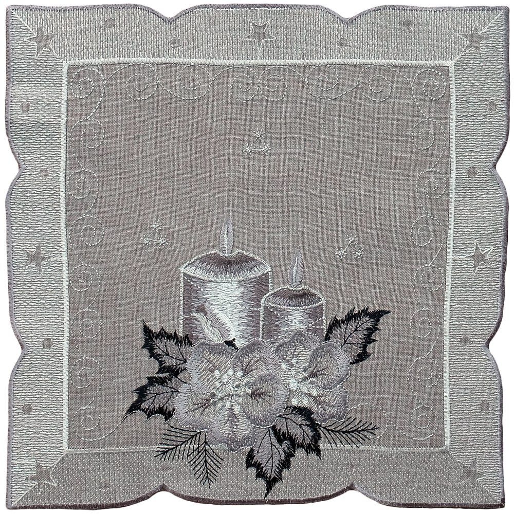 matches21 HOME & HOBBY Tischdecke Tischdeckchen OLIVIA Kerzen Weihnachten P günstig online kaufen