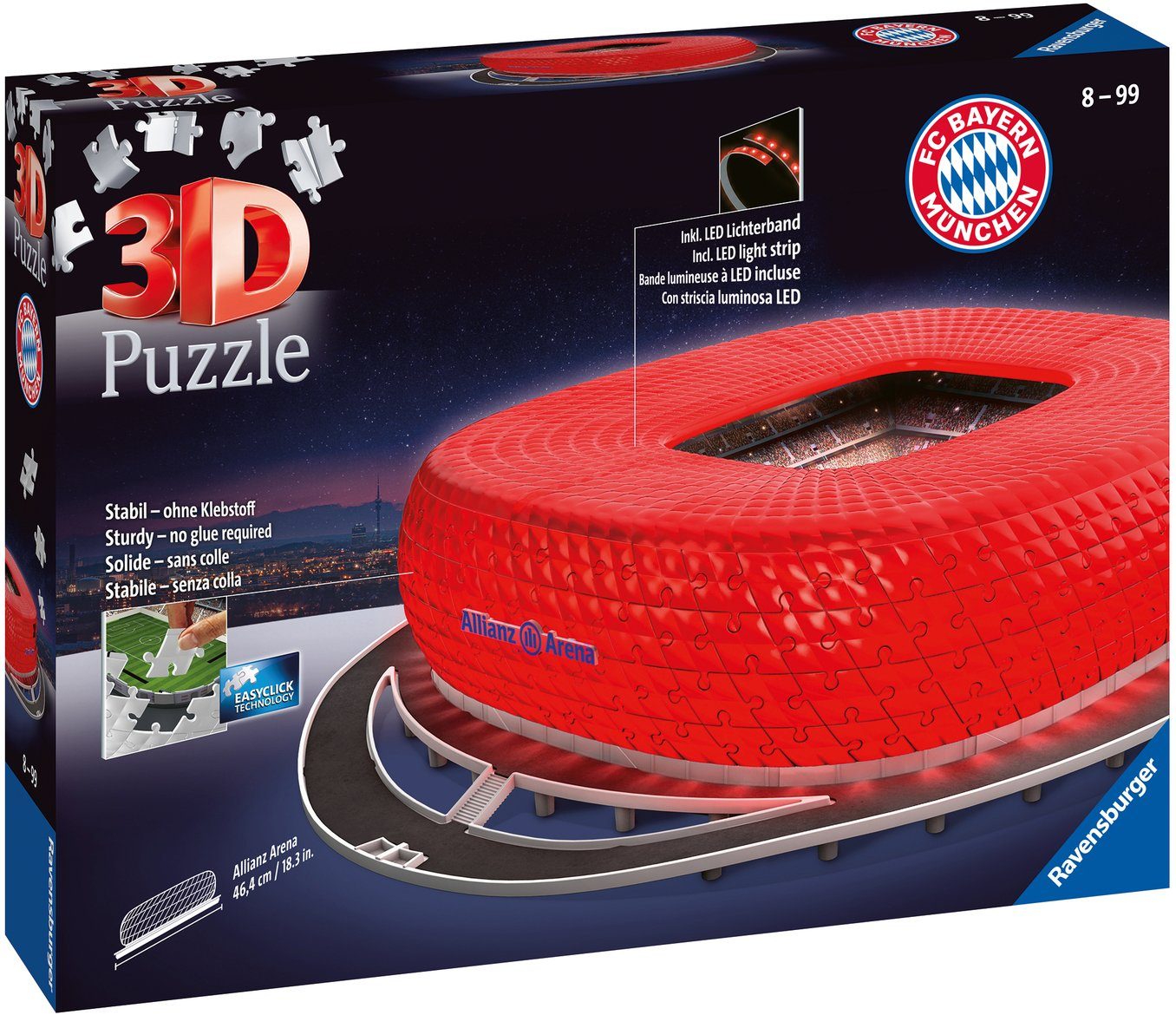 Ravensburger 3D-Puzzle Allianz Arena bei Nacht, günstig online kaufen