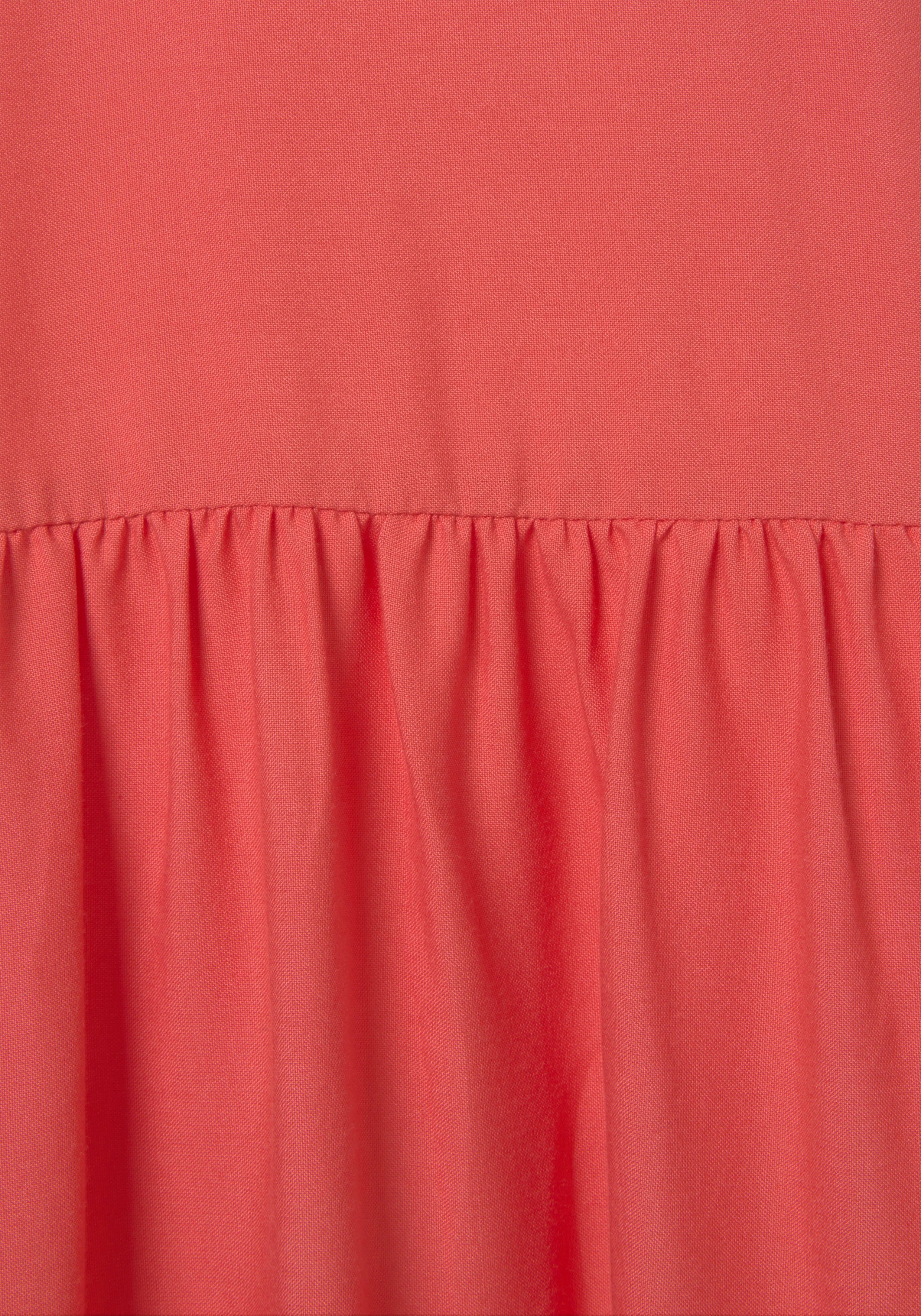 s.Oliver Blusenkleid mit Volant am Rock, Tunikakleid, Sommerkleid, Basic