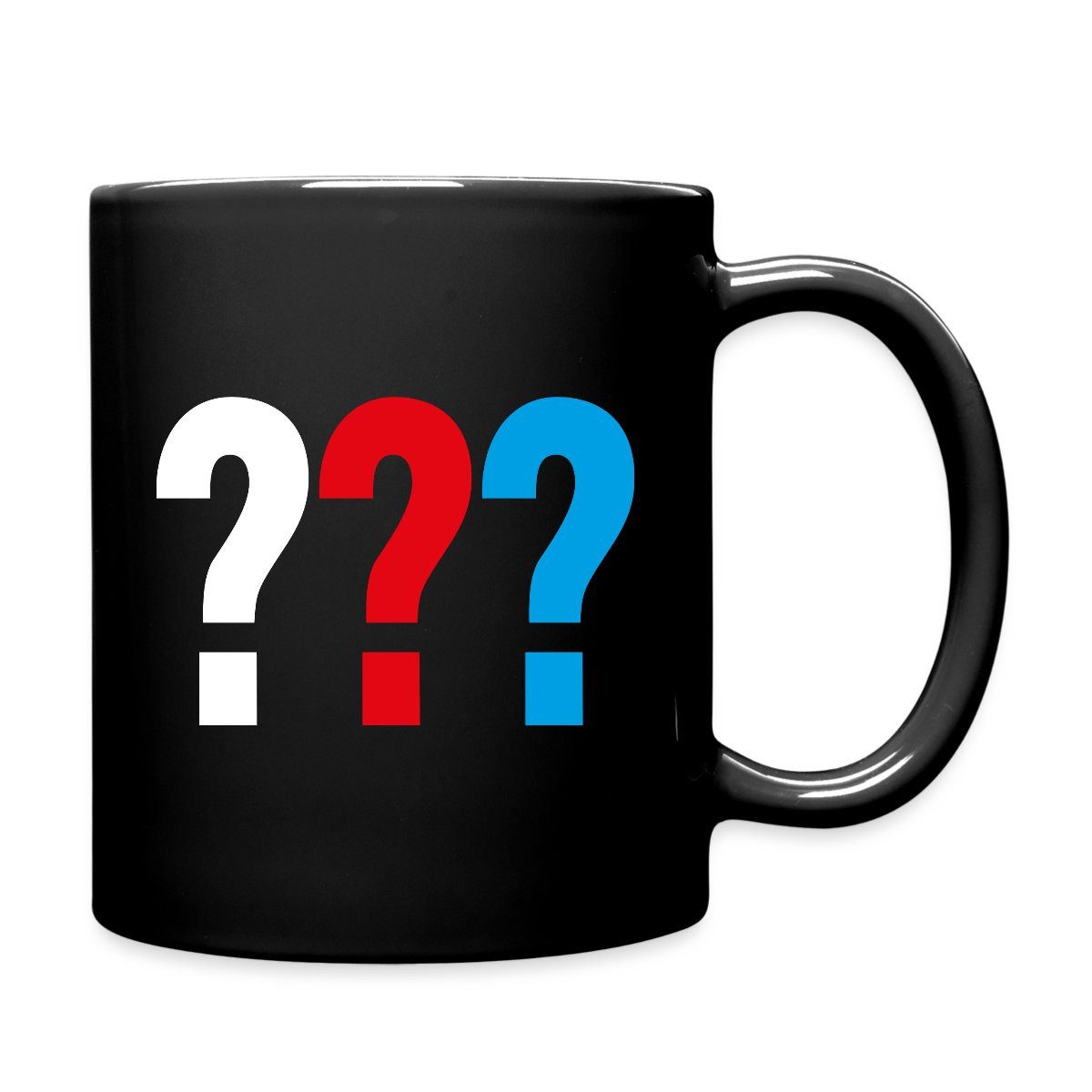 Spreadshirt Tasse Die Drei Fragezeichen Logo Tasse Einfarbig, Keramik