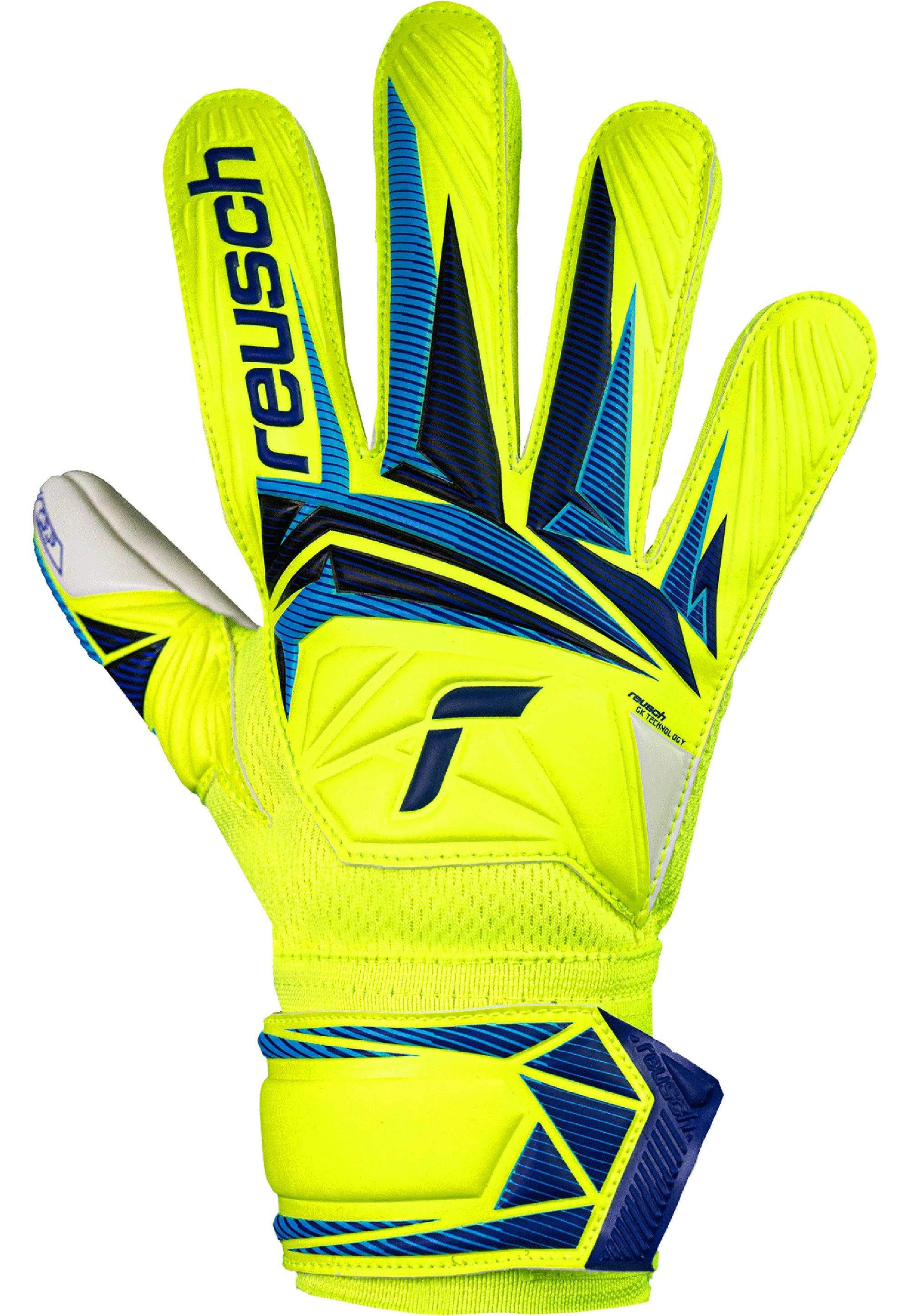 Reusch Torwarthandschuhe Attrakt Grip Junior mit hochelastischem, sicherem Verschluss