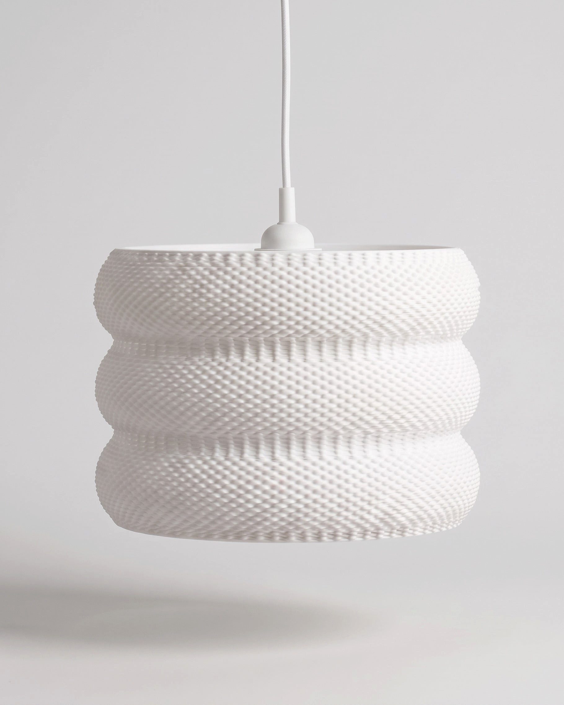 Roomberry Pendelleuchte Lampenschirm für Hängelampe, E27, rund, Ø 25-35 cm, Round Pixel, ohne Leuchtmittel, Deckenlampe für Esstisch & Wohnzimmer