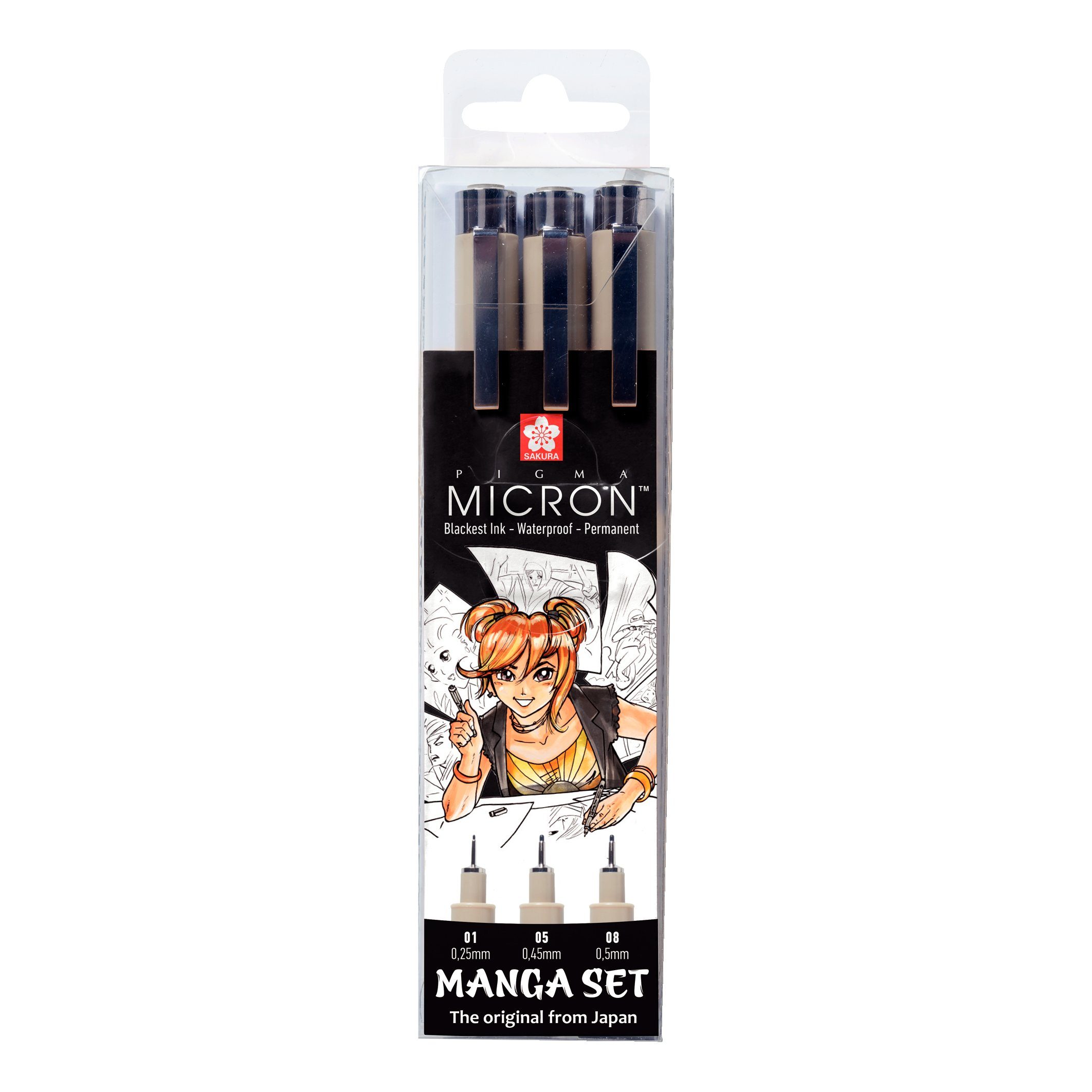 SAKURA PIGMA Micron Fineliner Set – 10 Grau- & Schwarz-Stifte Für Präzises Zeichnen & Archivieren
