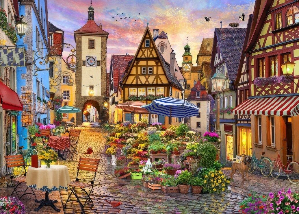 Bluebird Puzzle Puzzle BLUEBIRD Puzzle Bayerische Stadt 500 dlks, Puzzleteile