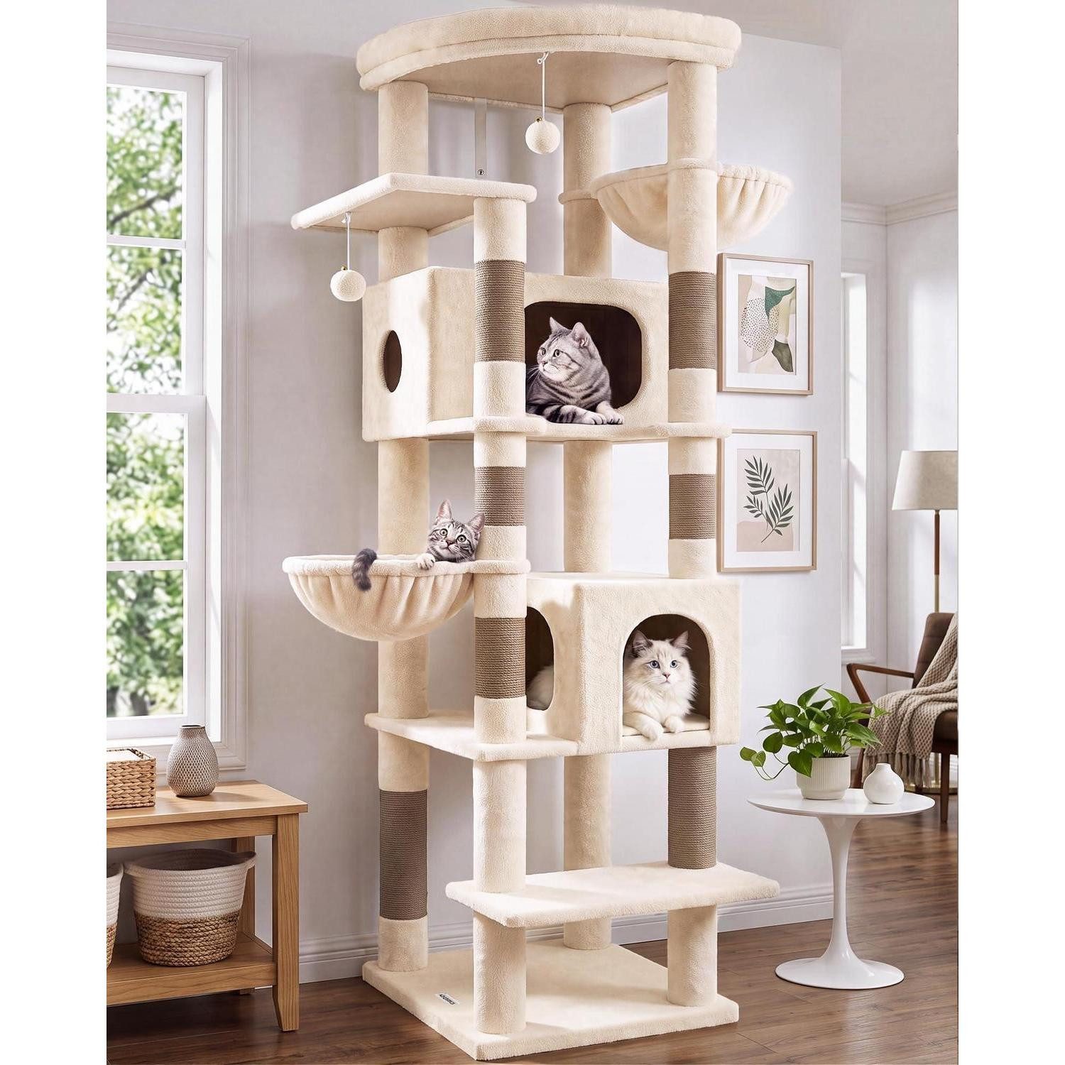 LuxusKollektion Kratzbaum Kratzbaum Ecke XXL 188cm für große Katzen