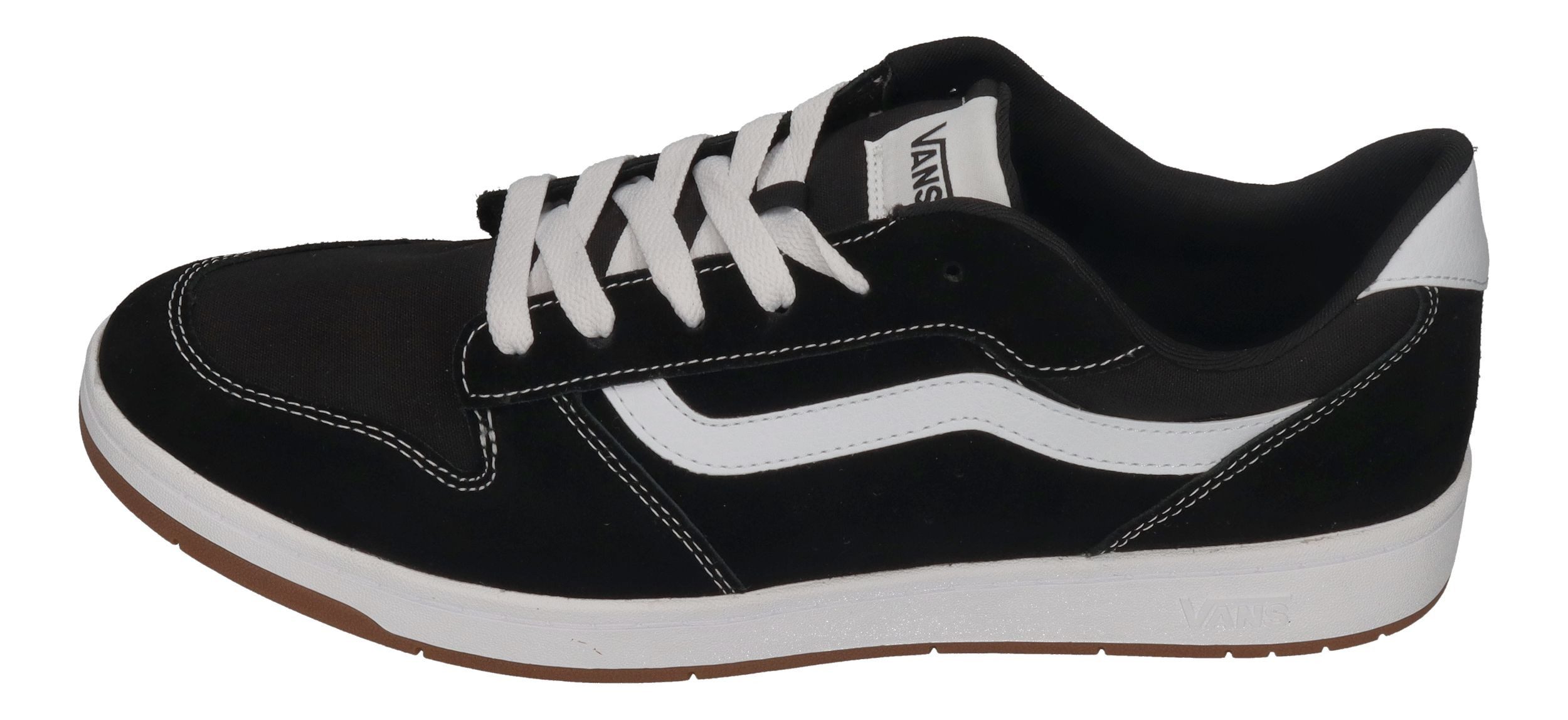 Vans RYLAND LS Suede/Canvas Skateschuh Black/White