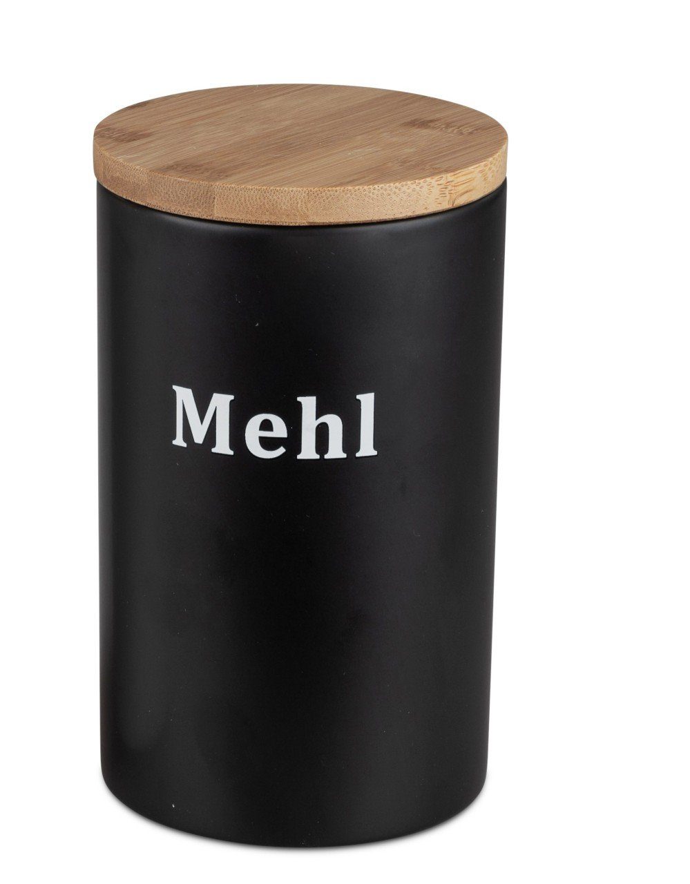 La Vida Vorratsdose SCHATZTRUHE – Keramik Mit Bambusdeckel, Ø 11 Cm, Höhe 16 Cm