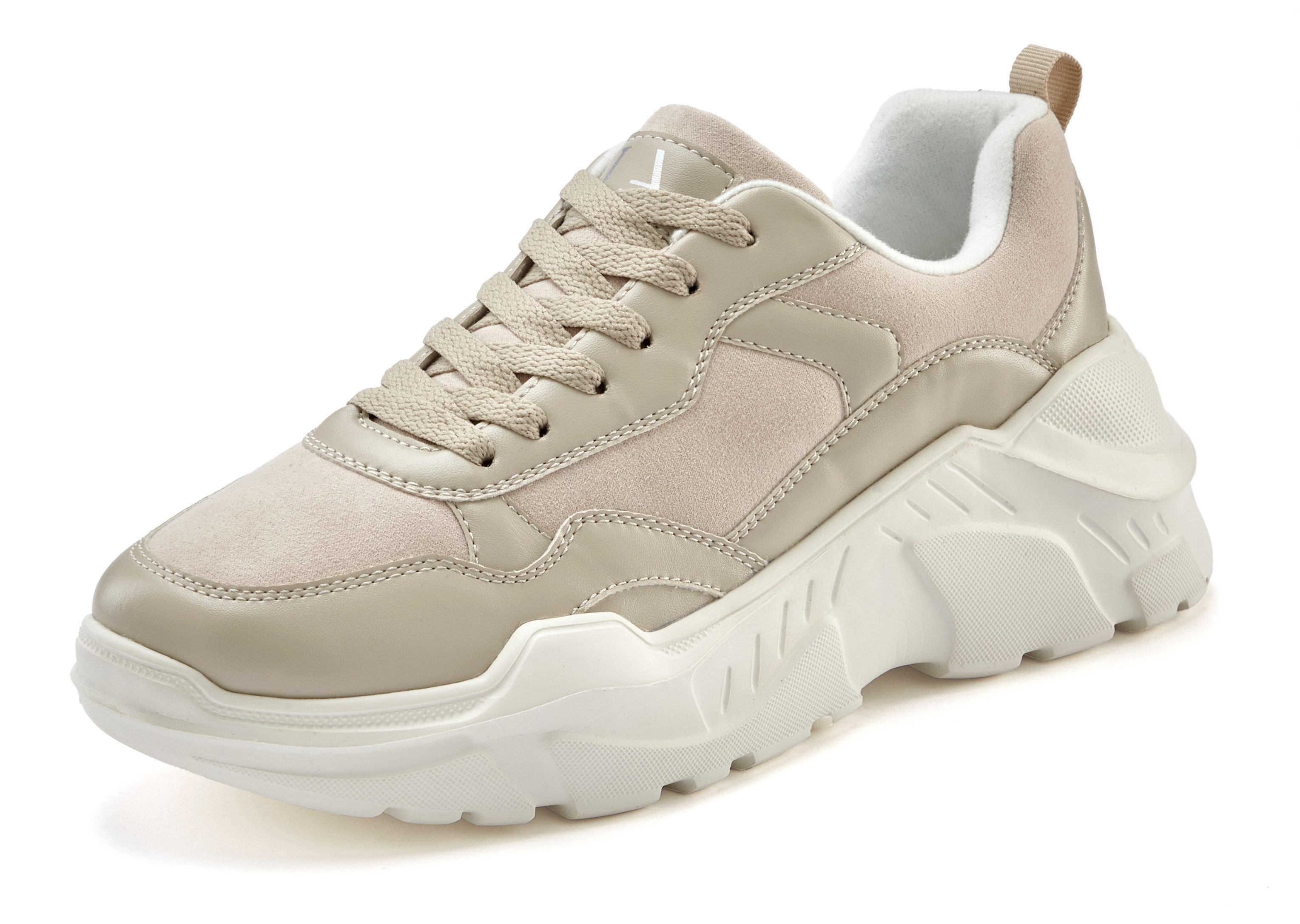 LASCANA Sneaker Halbschuh, Sportschuh, leichte Chunky Sohle, weiche Innenso günstig online kaufen