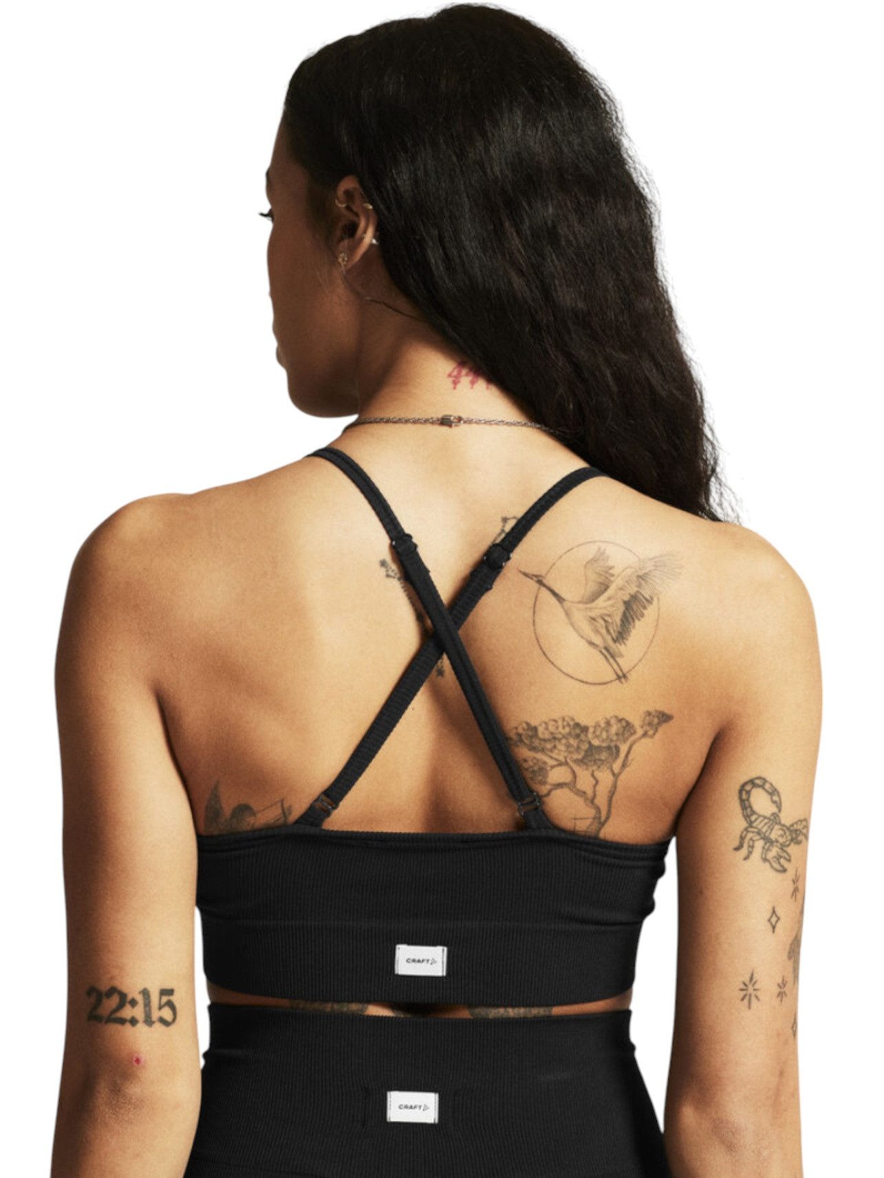 Craft Sport-BH Collective Rib Strap Sports Bra (Rippenstruktur, elastisches Material)