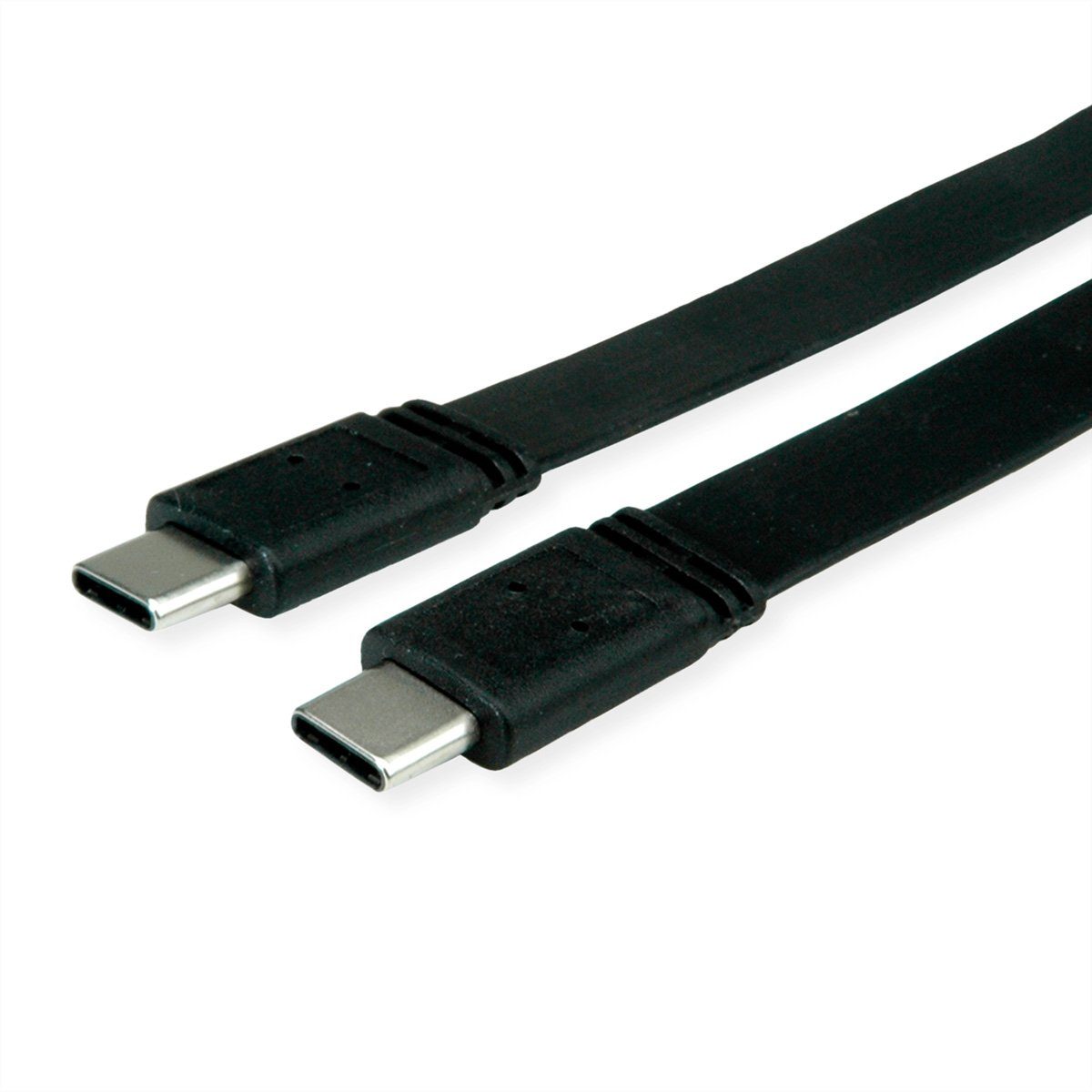VALUE USB4 Gen 3 Kabel, Emark, C-C, ST/ST USB-Kabel, USB Typ C (USB-C)  Männlich (Stecker), USB Typ C (USB-C) Männlich (Stecker) (50.0 cm),  40Gbit/s, 100W, extra-flach