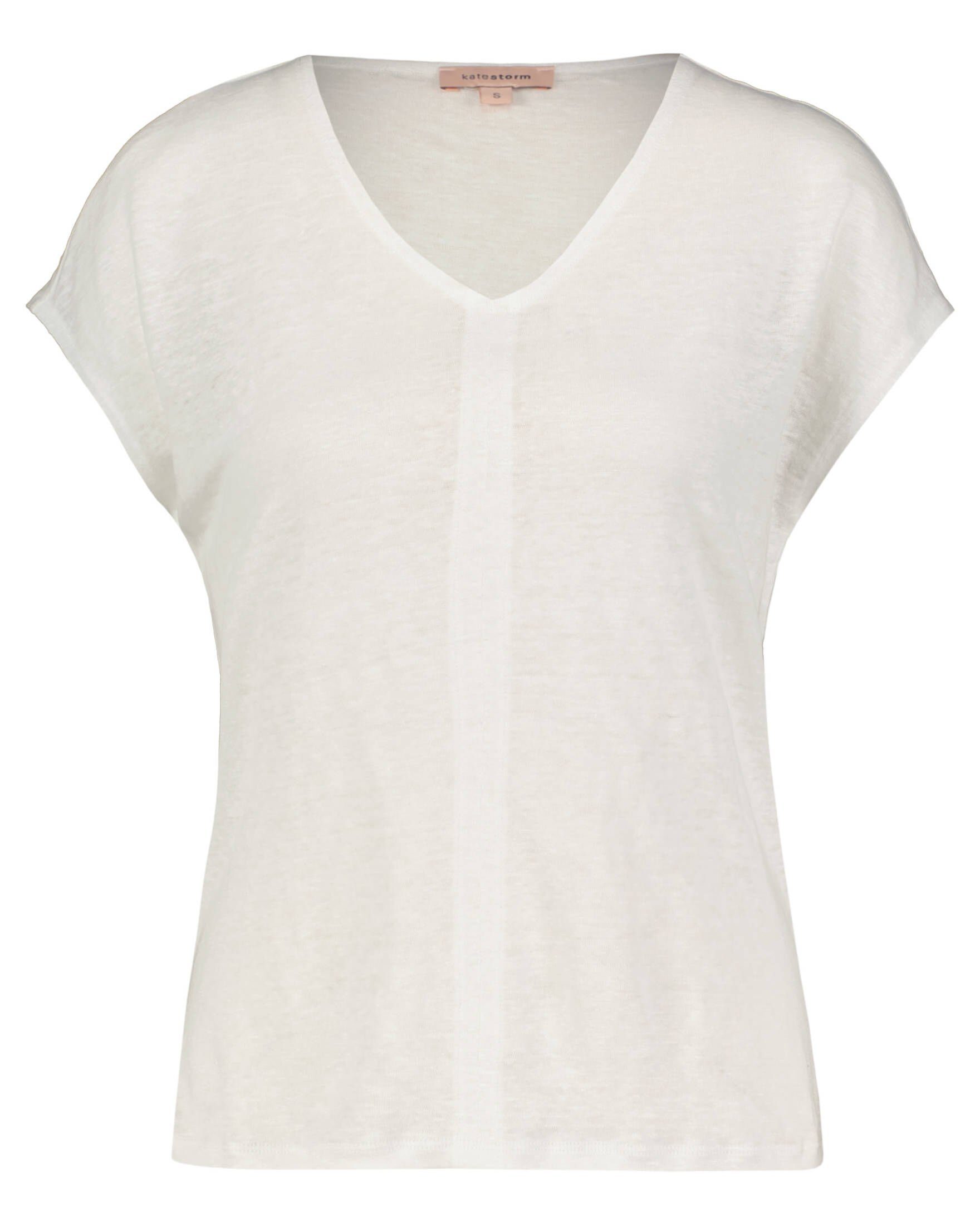 Kate Storm T-Shirt Damen Leinenshirt Kurzarm (1-tlg) offwhite (20)