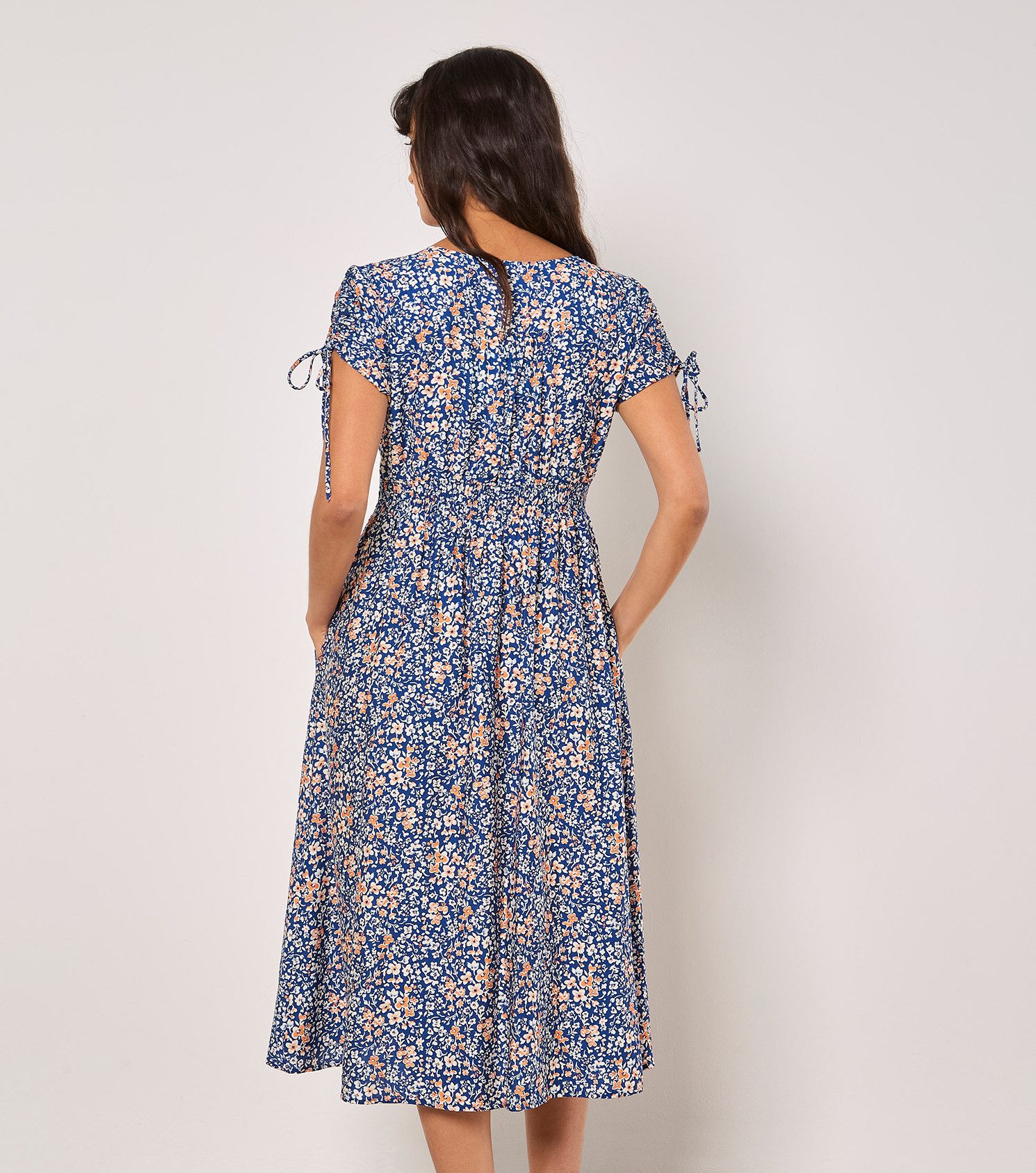 Apricot Midikleid Ditsy Cluster Button Dress, günstig online kaufen
