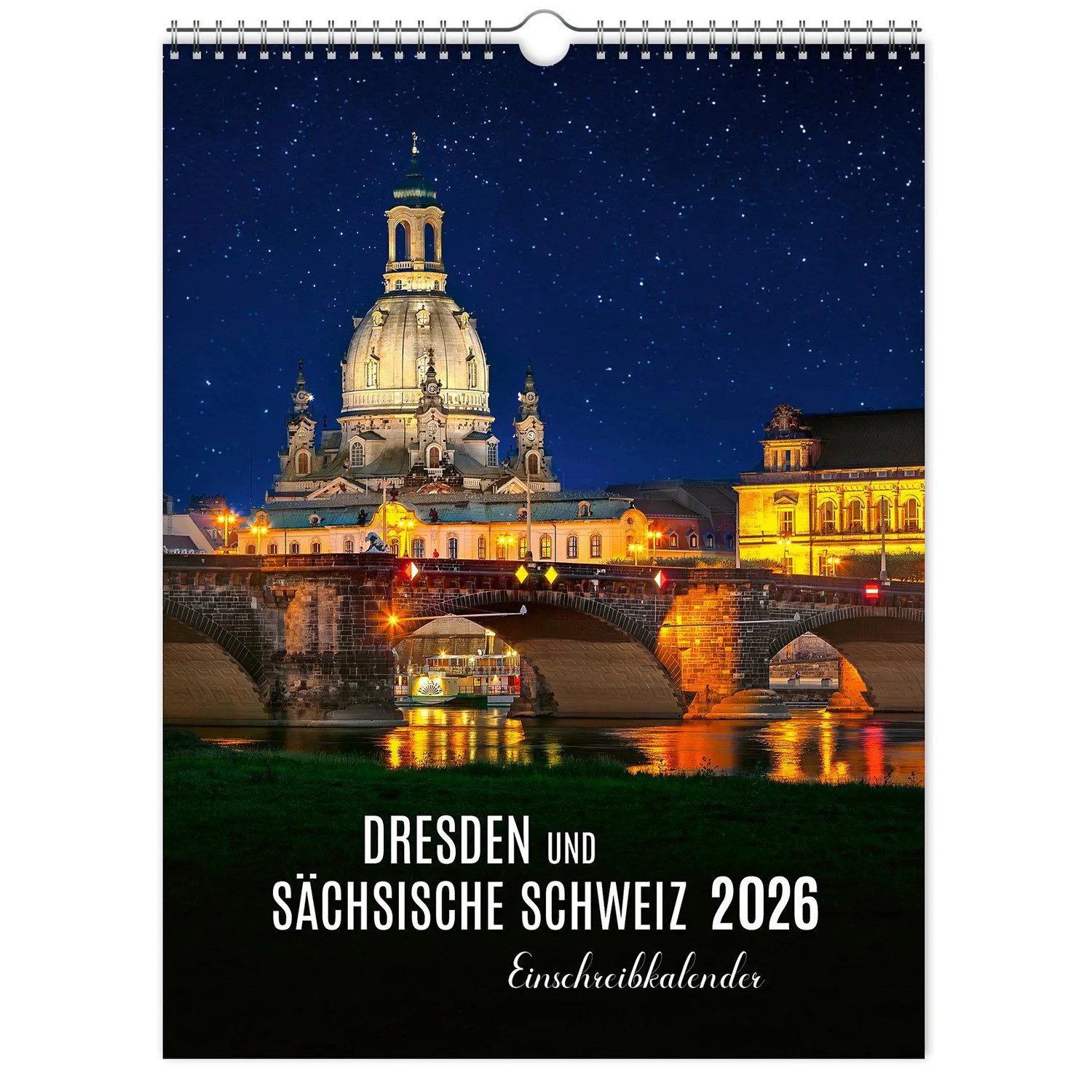 Schubert Wandkalender Einschreibkalender Dresden und Sächsische Schweiz 2026