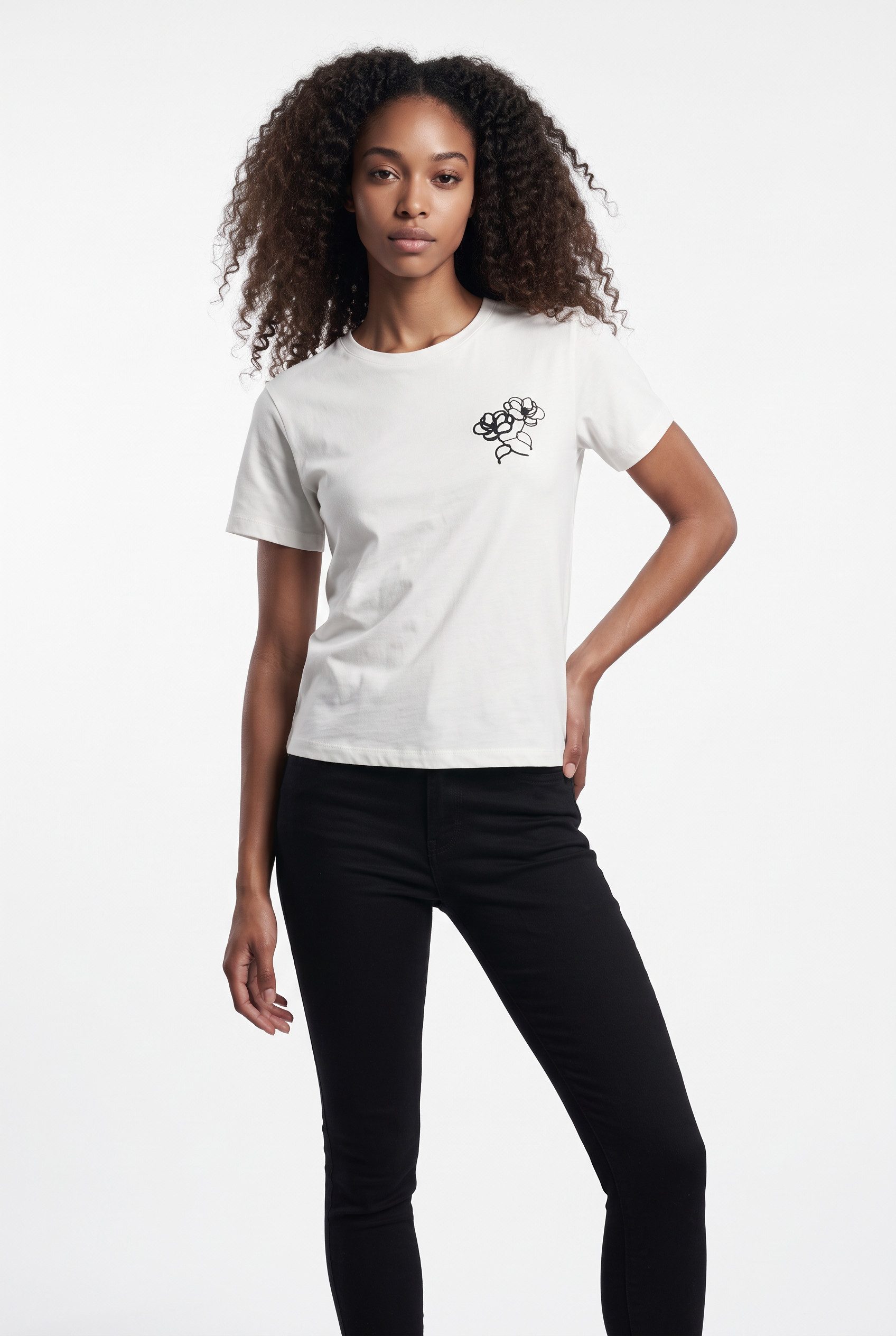 Vero Moda Kurzarmshirt VMANNA SS TOP BOX JRS Baumwolle, regular fit – Bild 2 von 2
