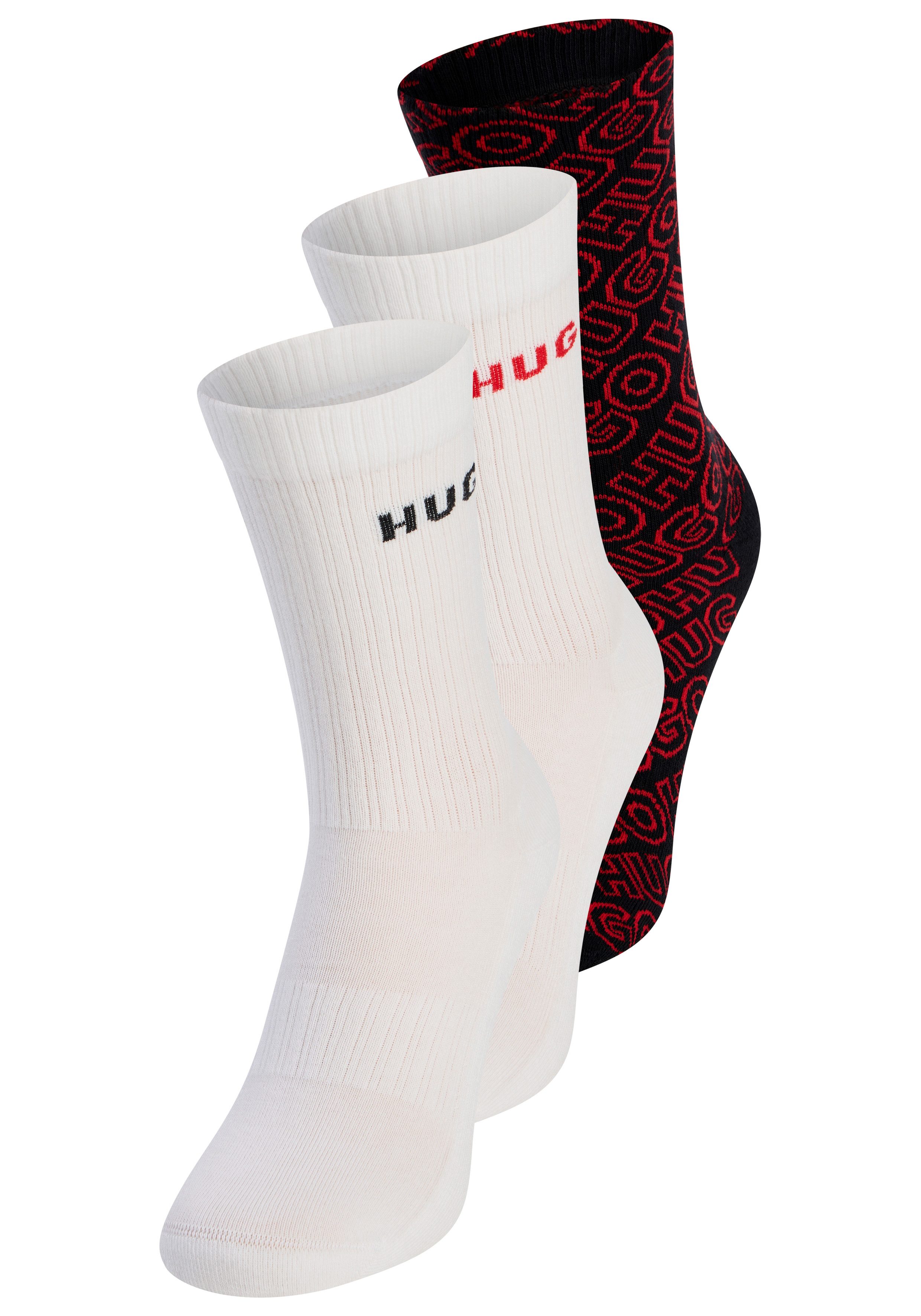 HUGO Basicsocken 3P QS LOGO AOP CC (3-Paar)