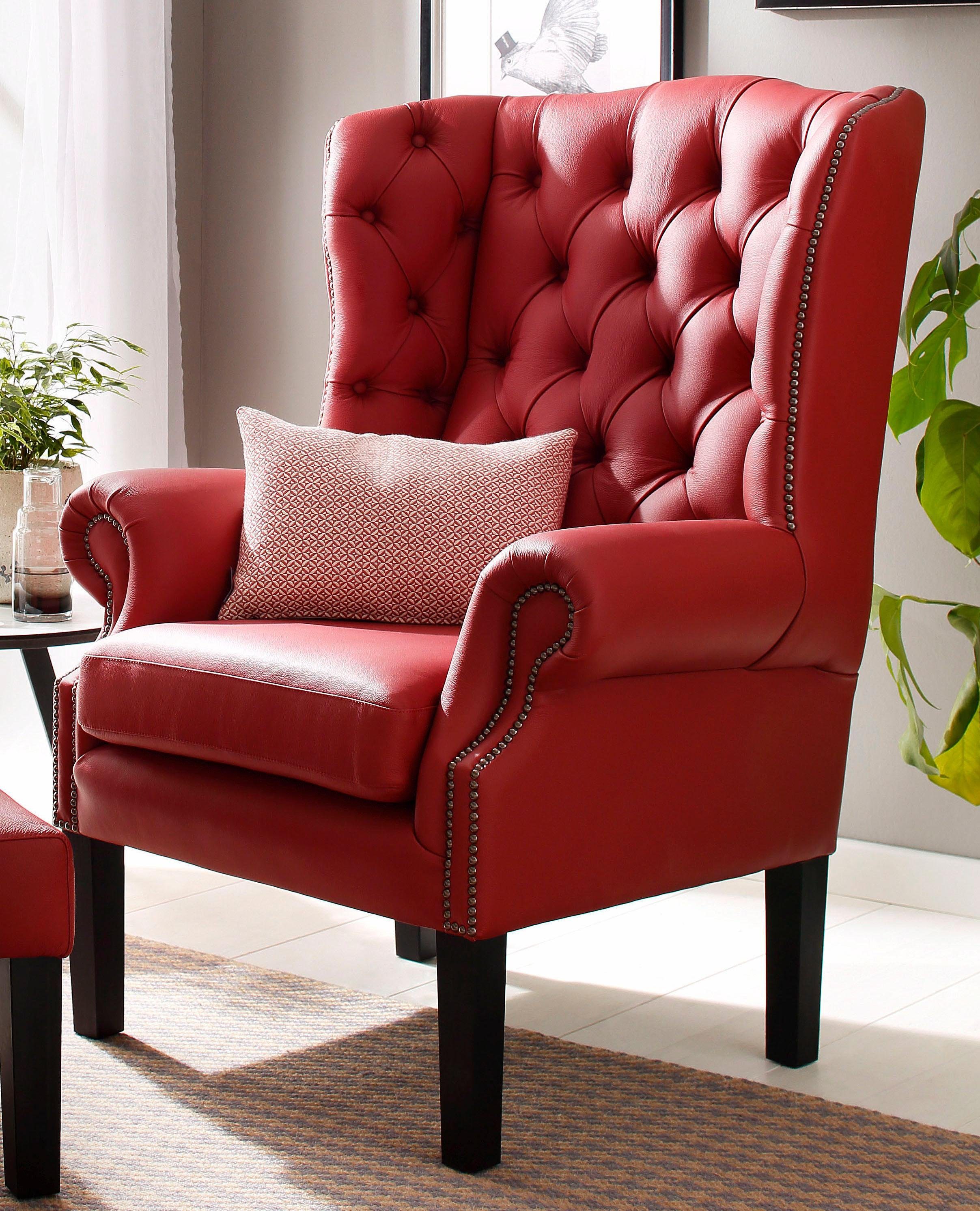 Home affaire Sessel Bedford Ohrensessel Chesterfield, günstig online kaufen