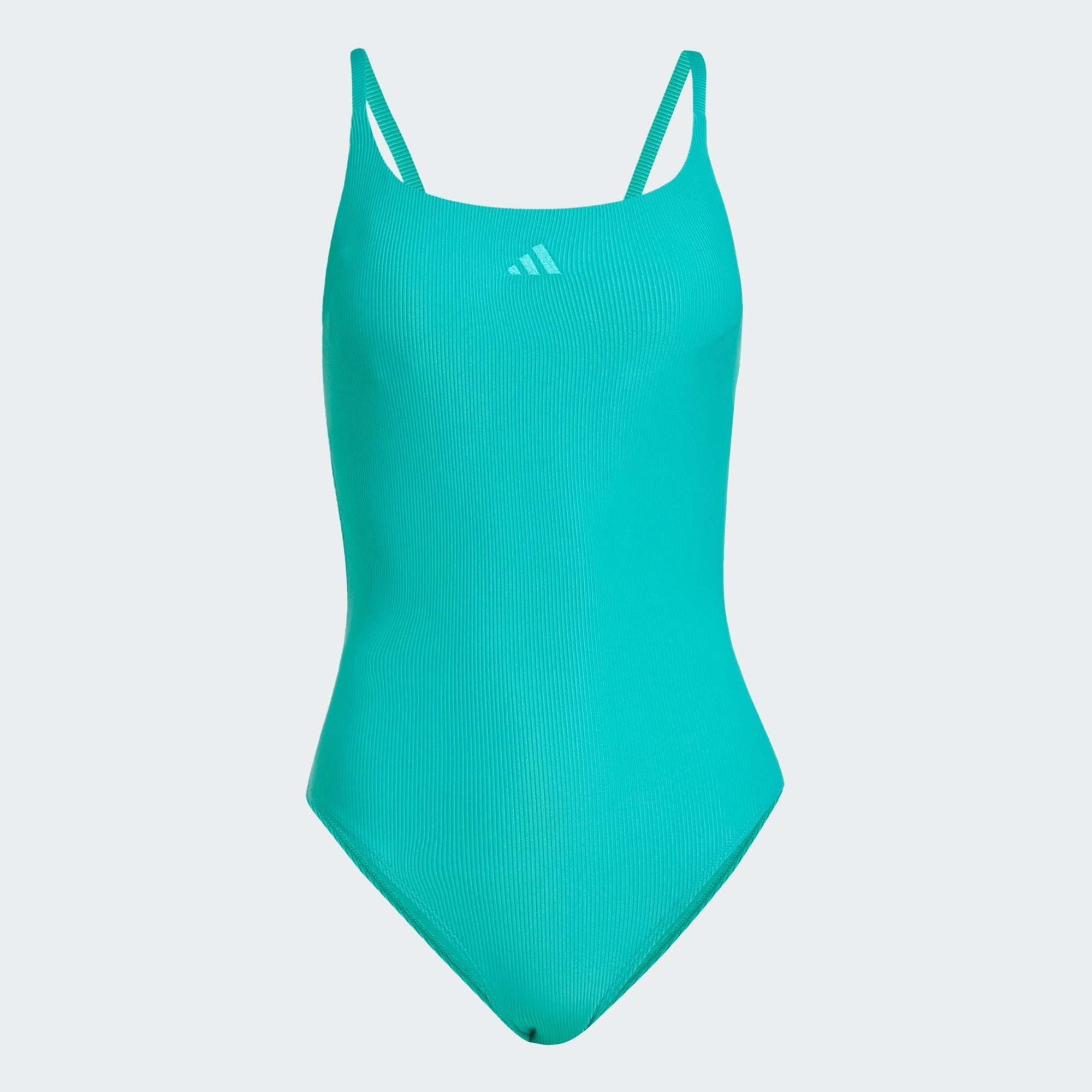 adidas Sportswear Badeanzug ICONISEA RIBBED PADDED BADEANZUG, DÜNNE TRÄGER (1-St)