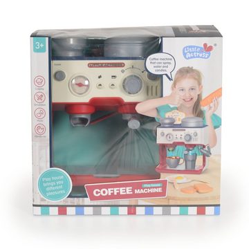Moni Kinder-Kaffeemaschine Spielzeug Kaffeevollautomat, YY6023, Dampf, Melodien, Tasse, Würfelzucker