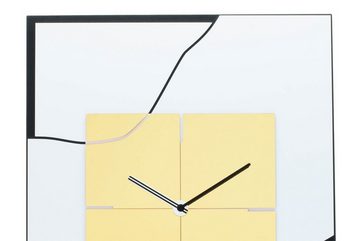 ONZENO Wanduhr THE GOLDEN MEAN. 40x50.5x0.8 cm (handgefertigte Design-Uhr)
