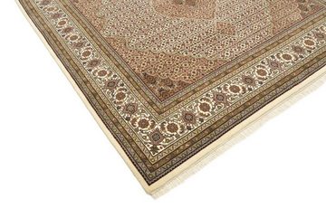 Orientteppich Indo Täbriz Mahi 201x203 Handgeknüpfter Orientteppich Quadratisch, Nain Trading, quadratisch, Höhe: 12 mm