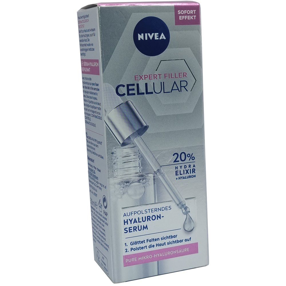 Nivea Anti-Falten-Serum Expert Filler Cellular Aufpolsterndes Hyaluron-Serum, 30ml