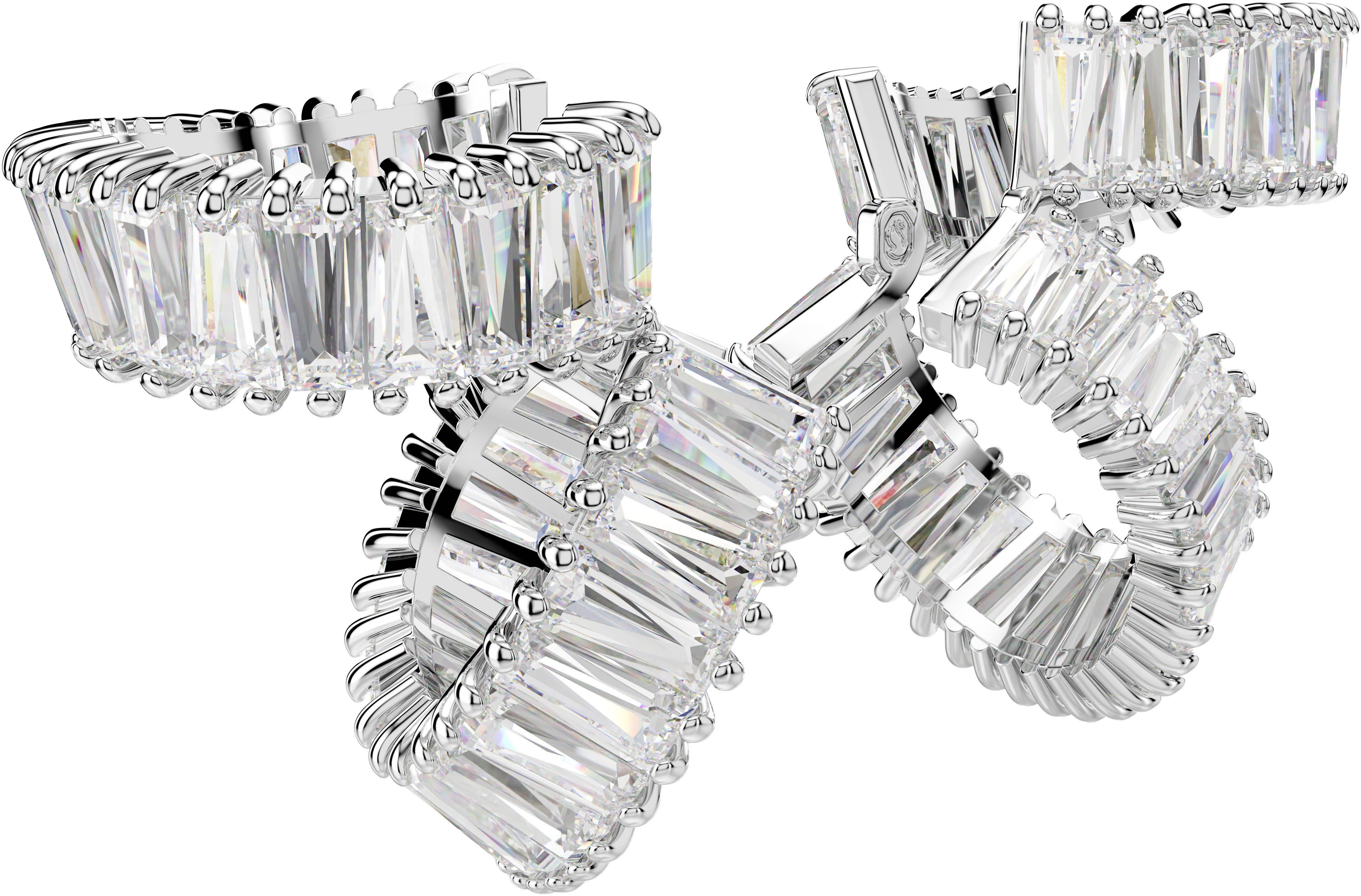 Swarovski Paar Ohrklemmen Schmuck Geschenk Ariana Grande Ohrspangen, mit Swarovski® Kristall
